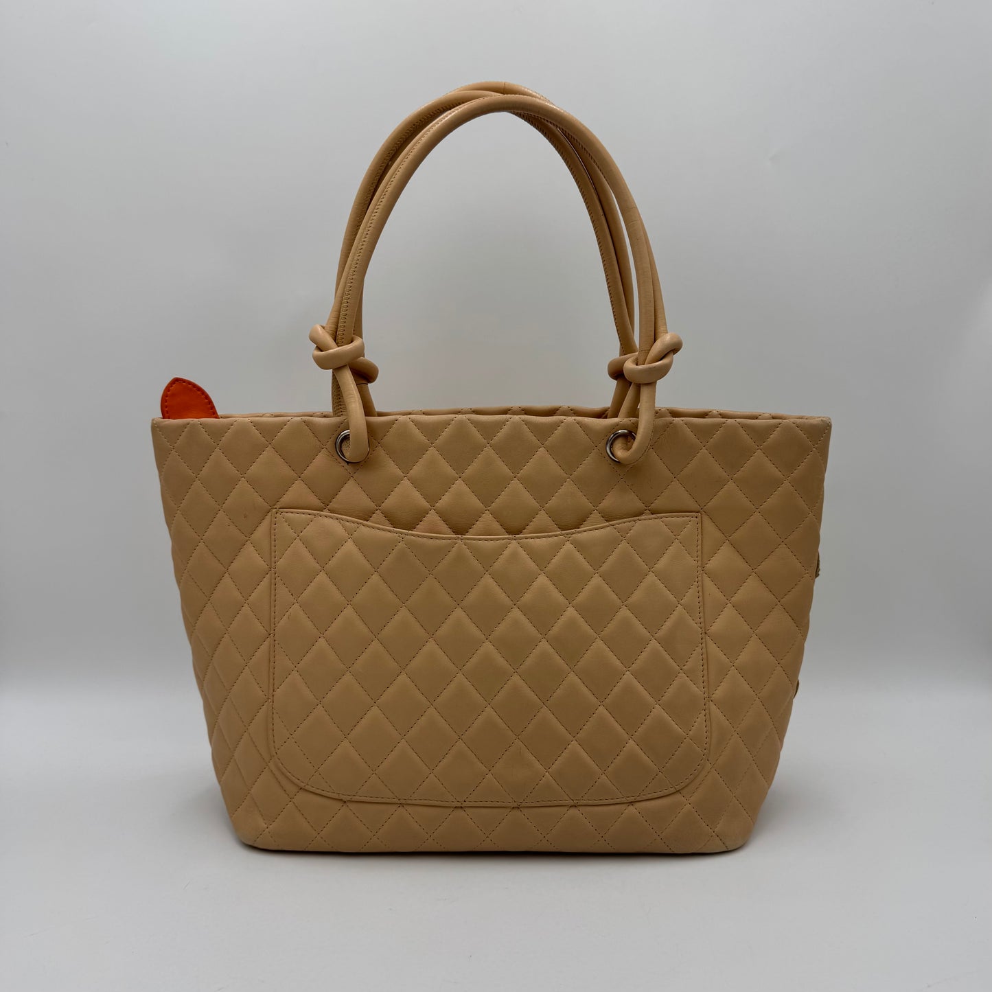 Chanel Beige Quilted Cambon Ligne Tote (Series 10)
