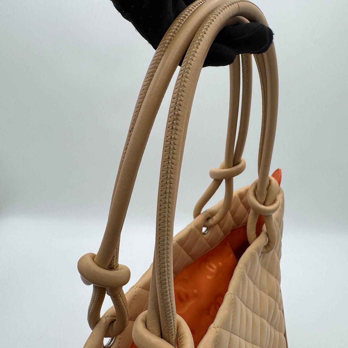 Chanel Beige Quilted Cambon Ligne Tote (Series 10)