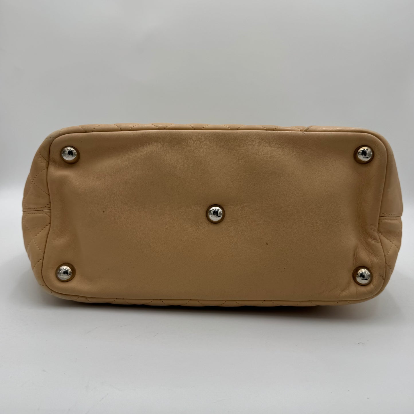 Chanel Beige Quilted Cambon Ligne Tote (Series 10)