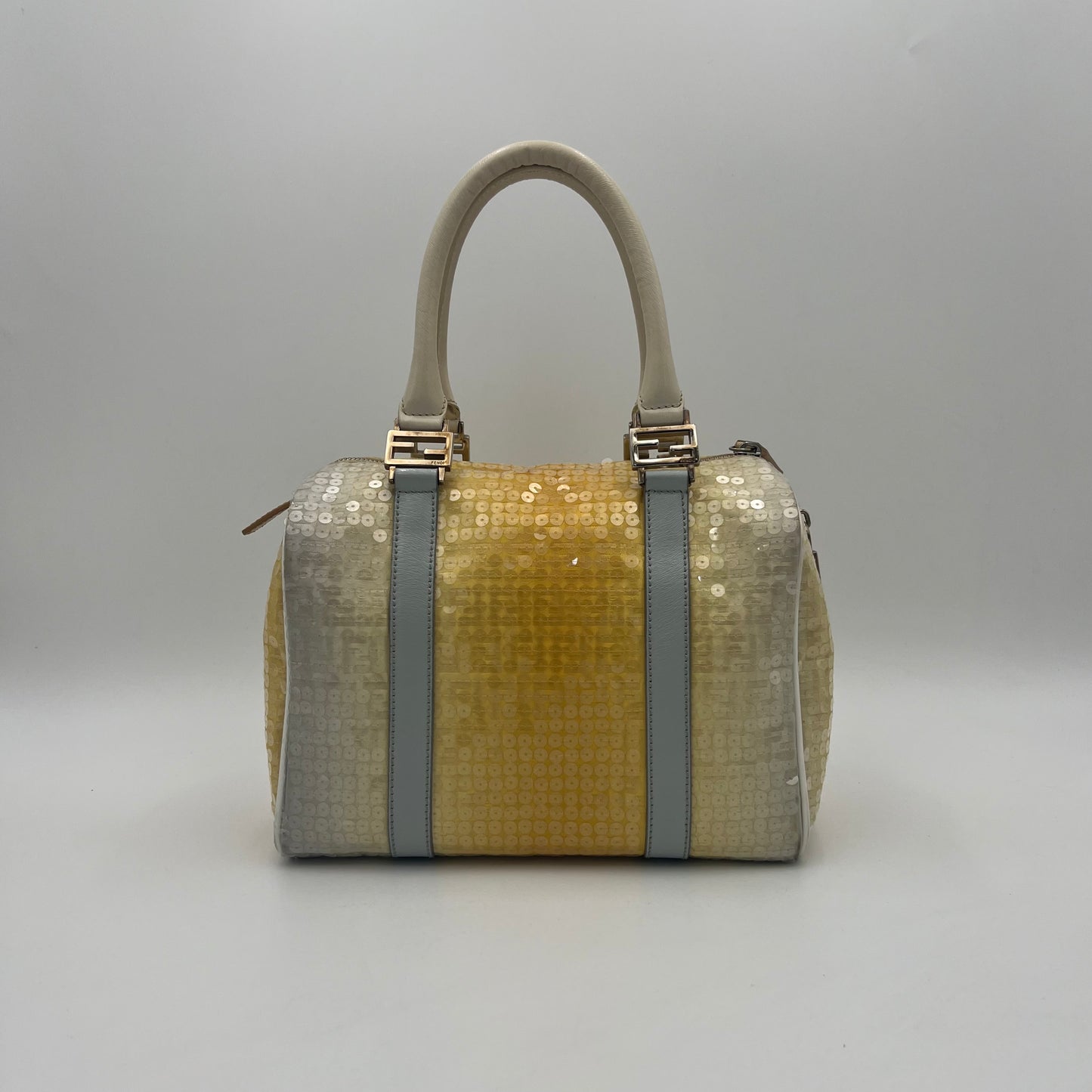 Fendi Yellow Ombre Zucchino Sequin Embellished Forever Boston 25