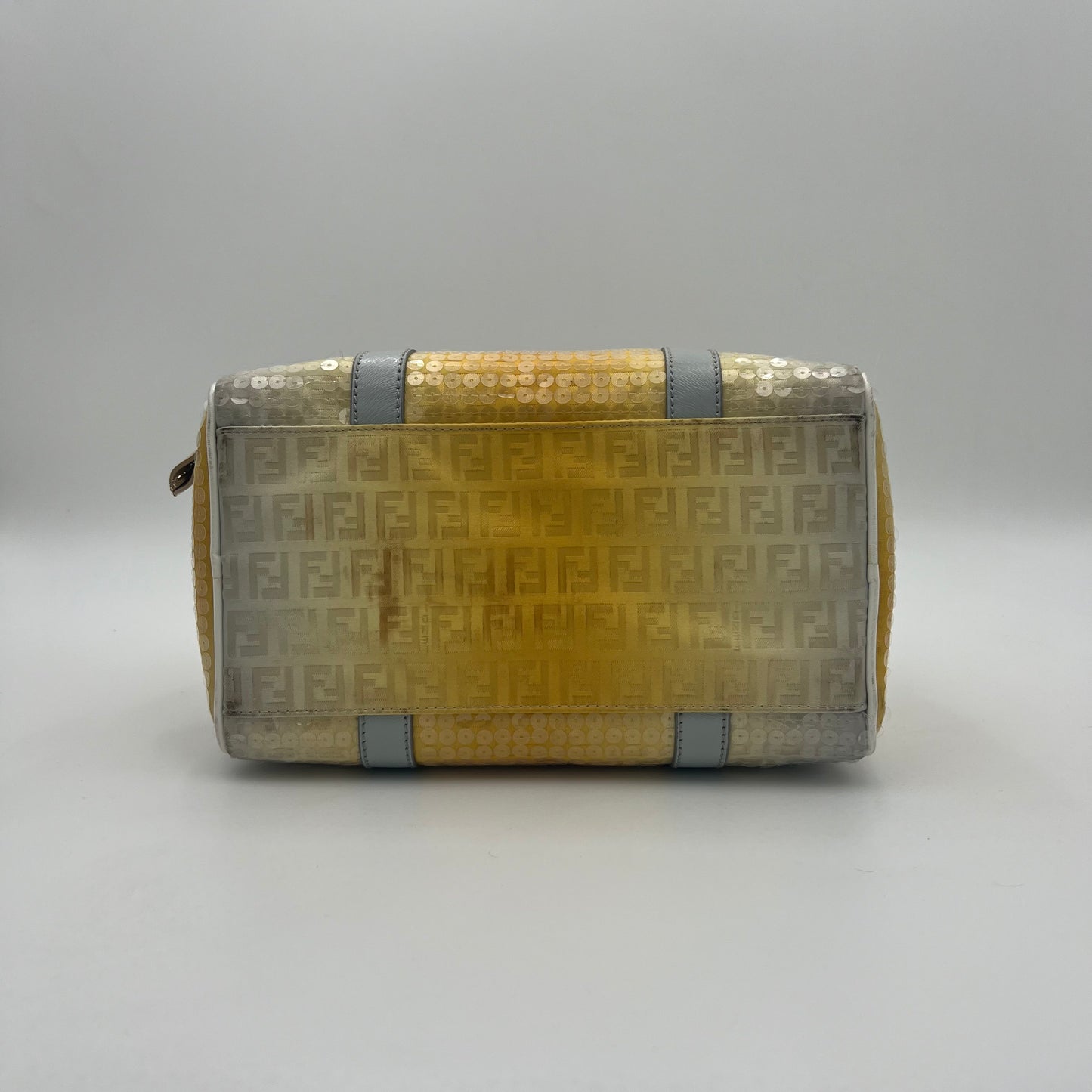 Fendi Yellow Ombre Zucchino Sequin Embellished Forever Boston 25