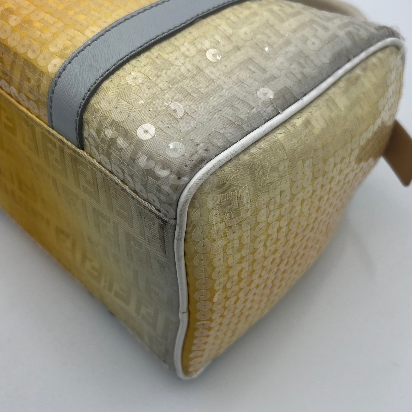Fendi Yellow Ombre Zucchino Sequin Embellished Forever Boston 25