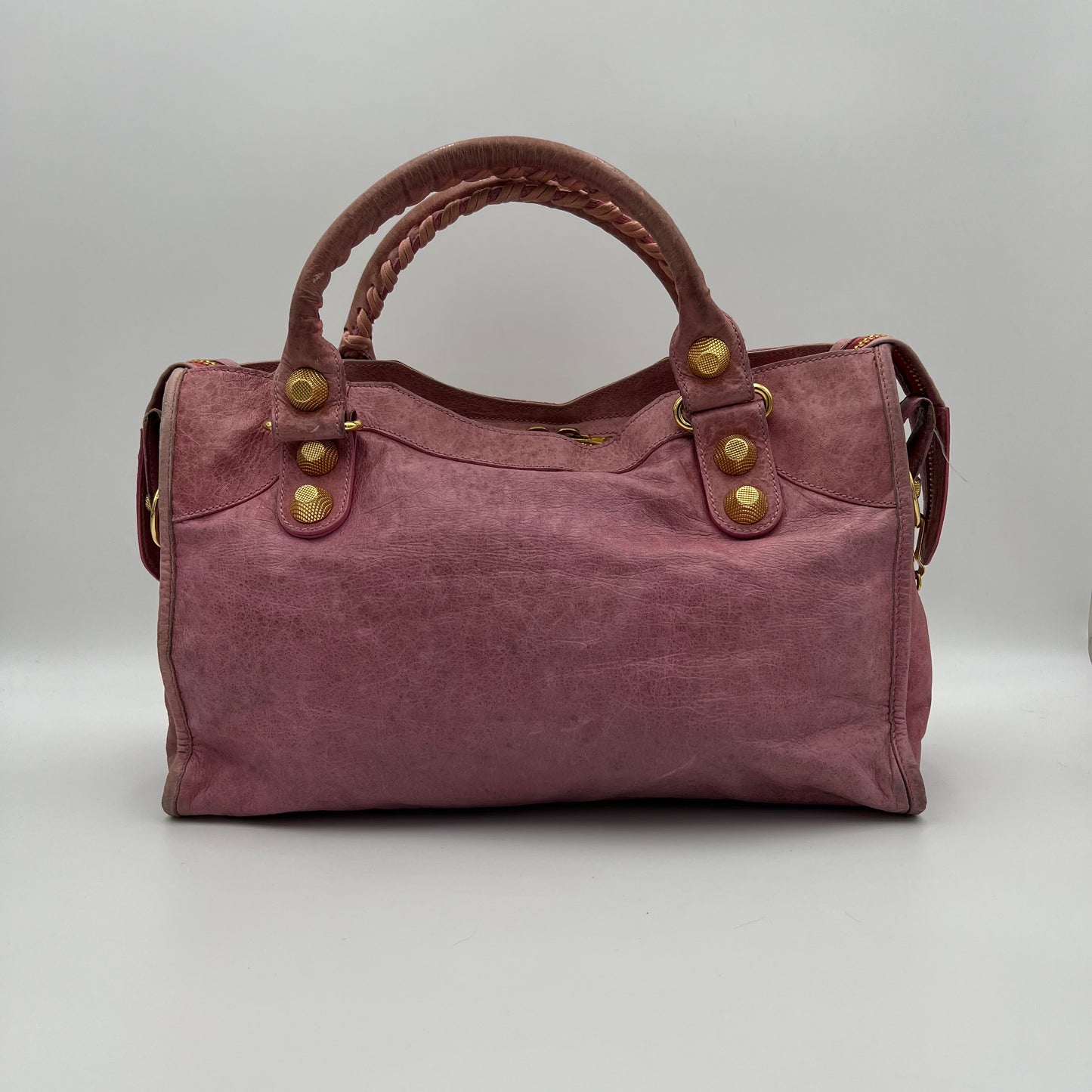 Balenciaga Pink Motocross Part Time Giant 21 City Bag GHW