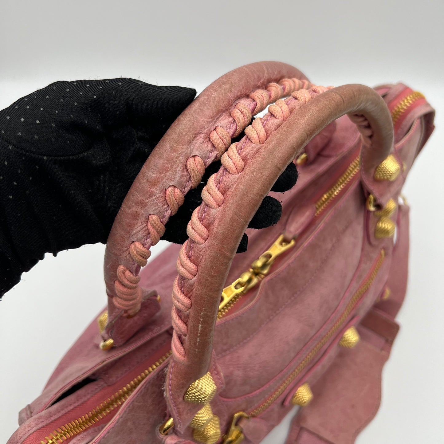 Balenciaga Pink Motocross Part Time Giant 21 City Bag GHW