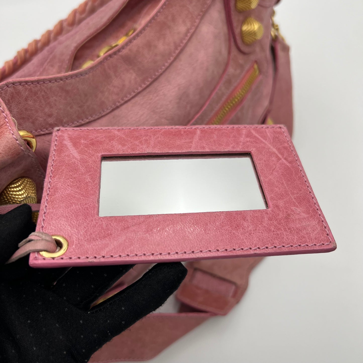 Balenciaga Pink Motocross Part Time Giant 21 City Bag GHW