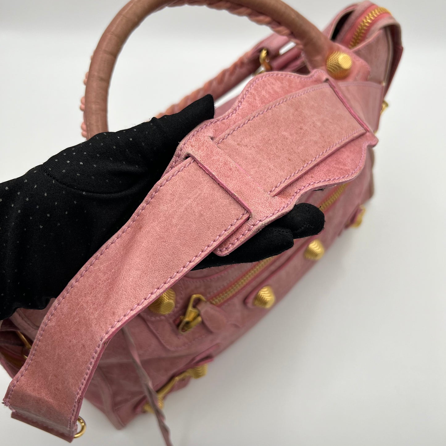 Balenciaga Pink Motocross Part Time Giant 21 City Bag GHW