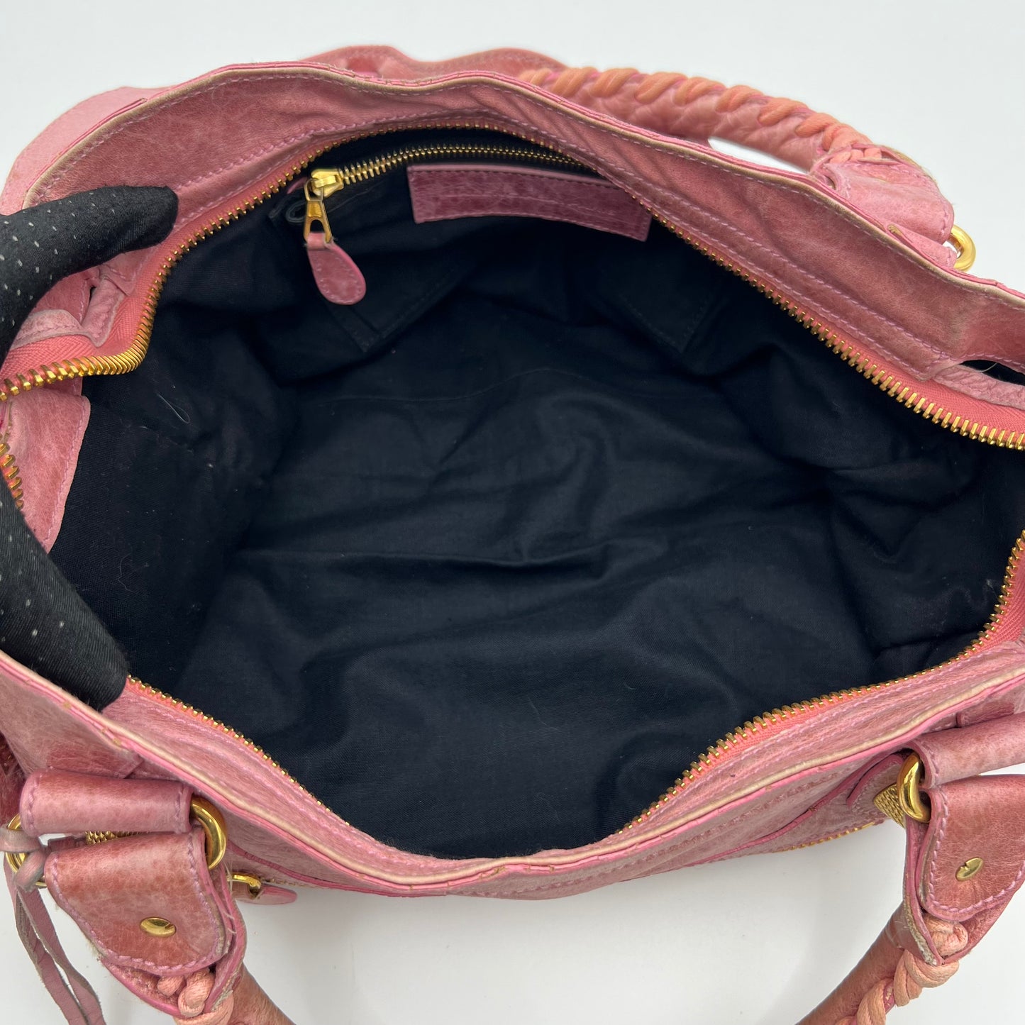 Balenciaga Pink Motocross Part Time Giant 21 City Bag GHW