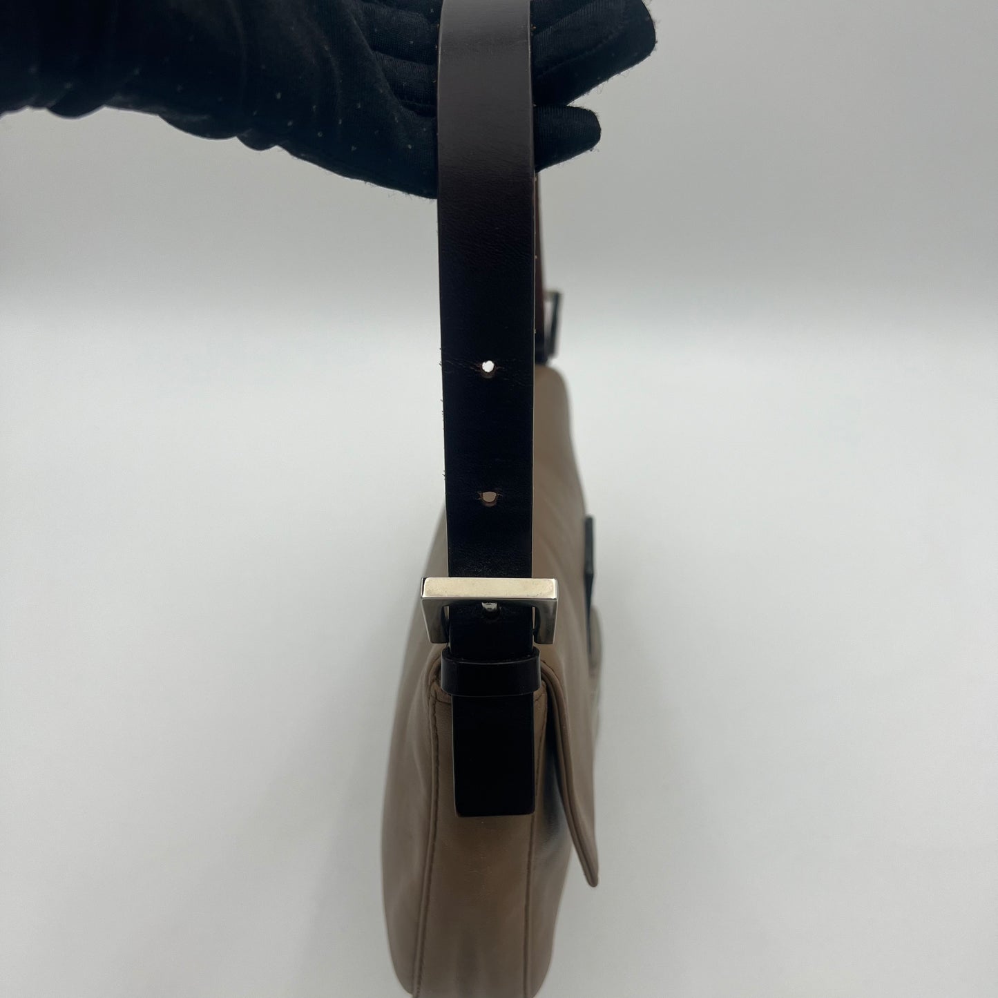 Fendi Brown Leather Baguette