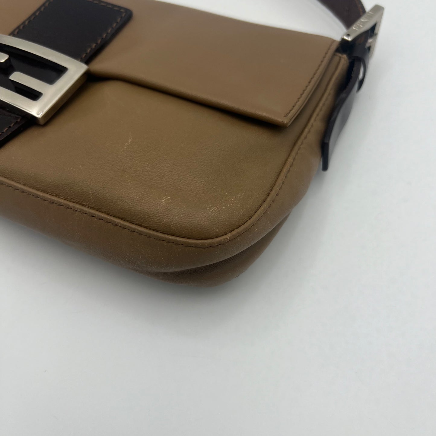Fendi Brown Leather Baguette