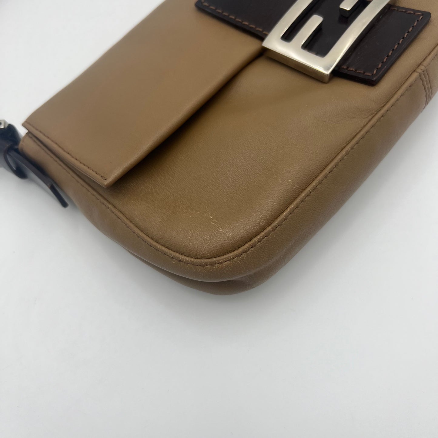 Fendi Brown Leather Baguette