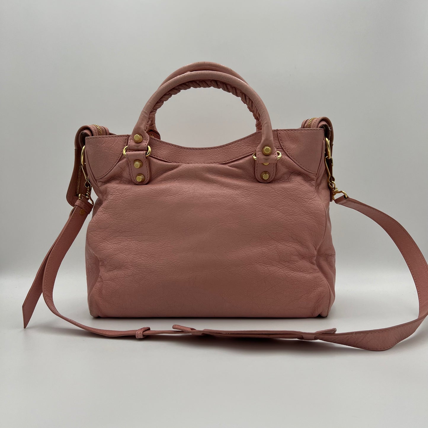 Balenciaga Pink Leather Giant 12 Velo Bag