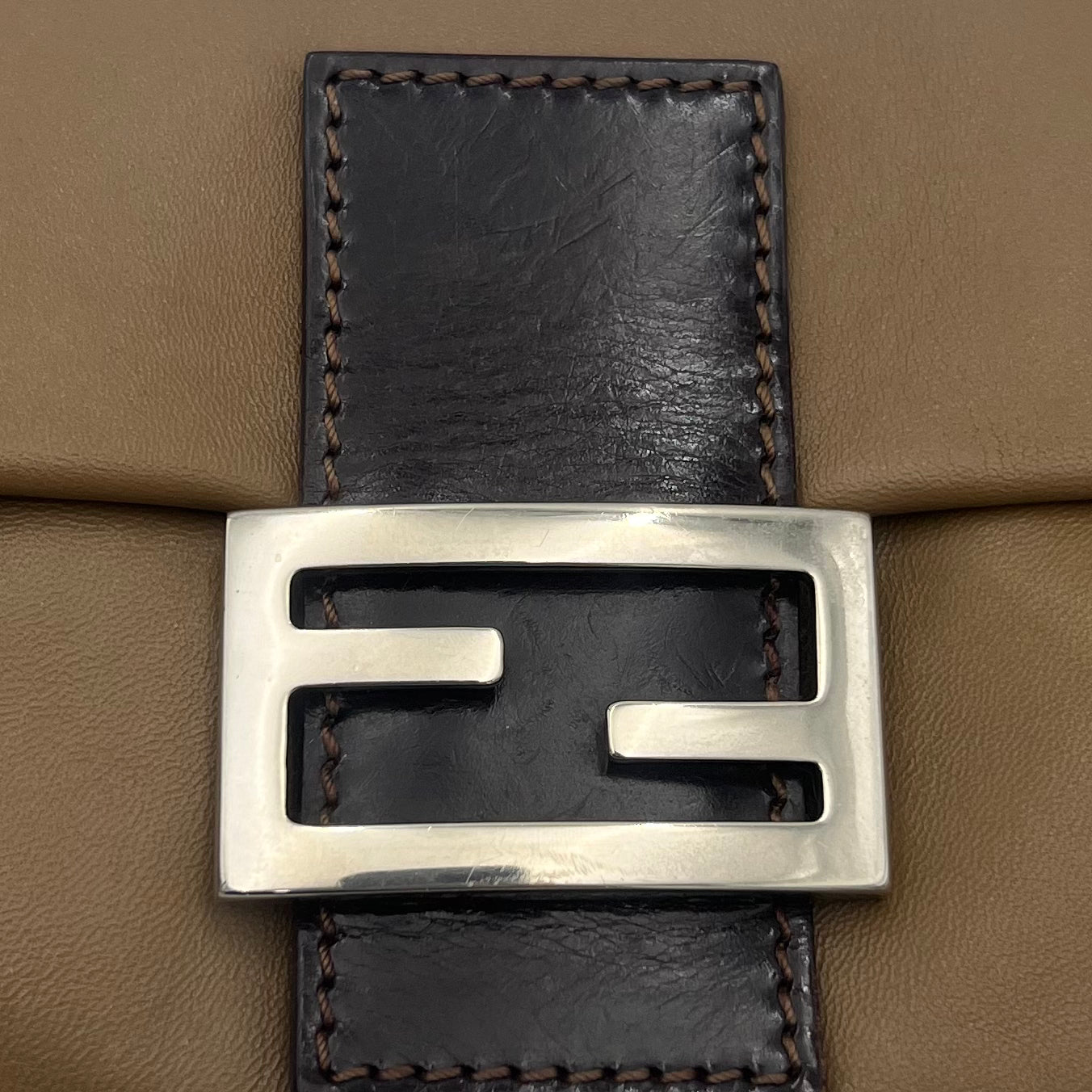 Fendi Brown Leather Baguette
