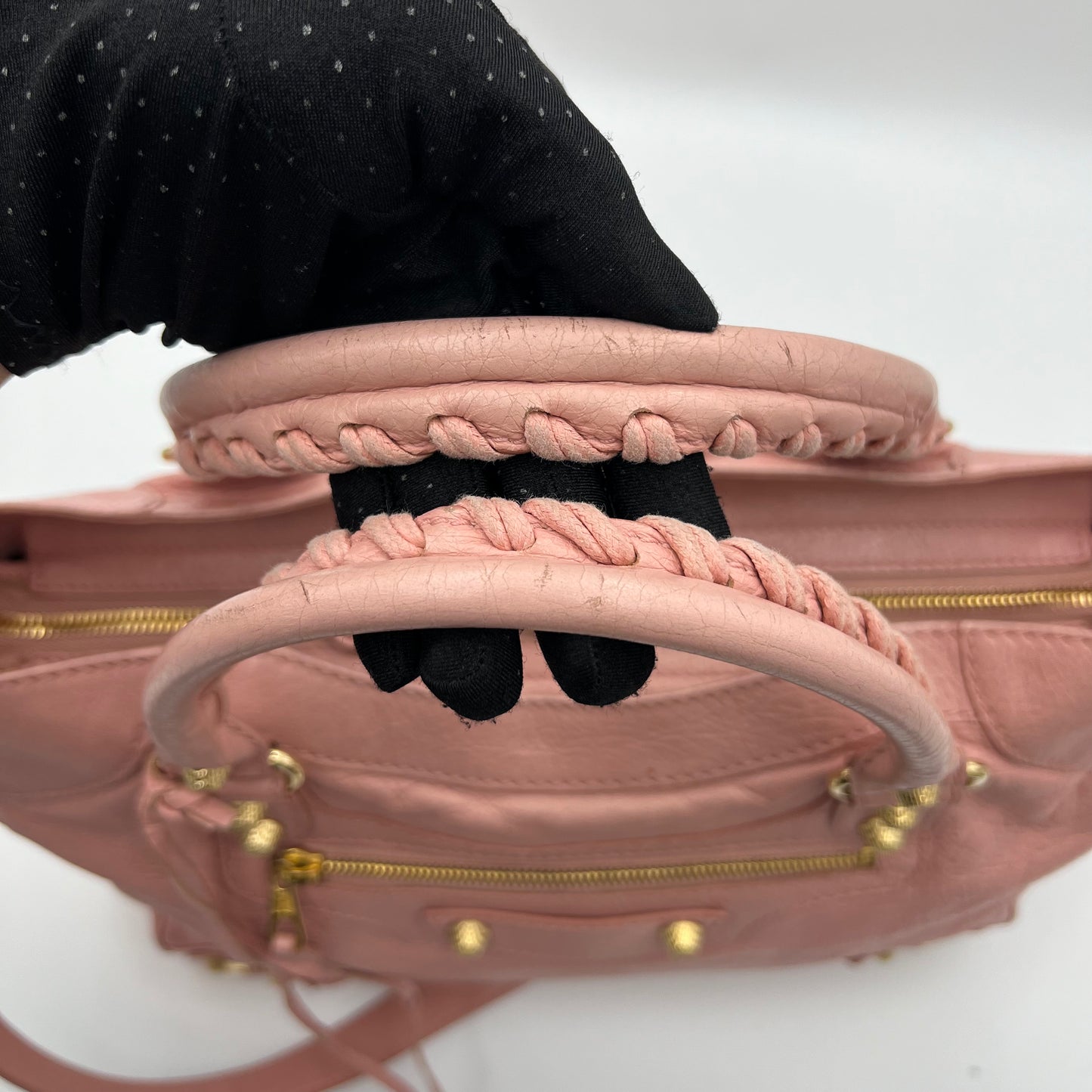 Balenciaga Pink Leather Giant 12 Velo Bag