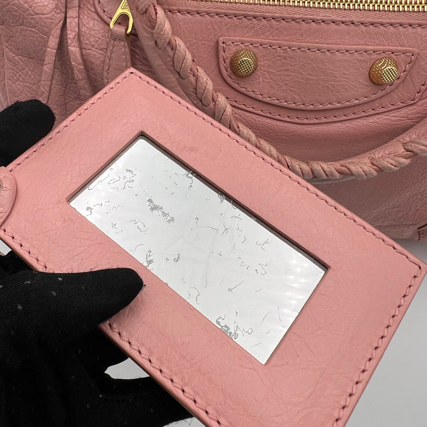 Balenciaga Pink Leather Giant 12 Velo Bag