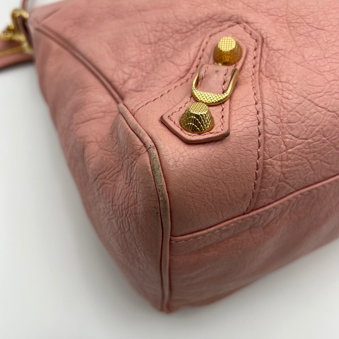 Balenciaga Pink Leather Giant 12 Velo Bag