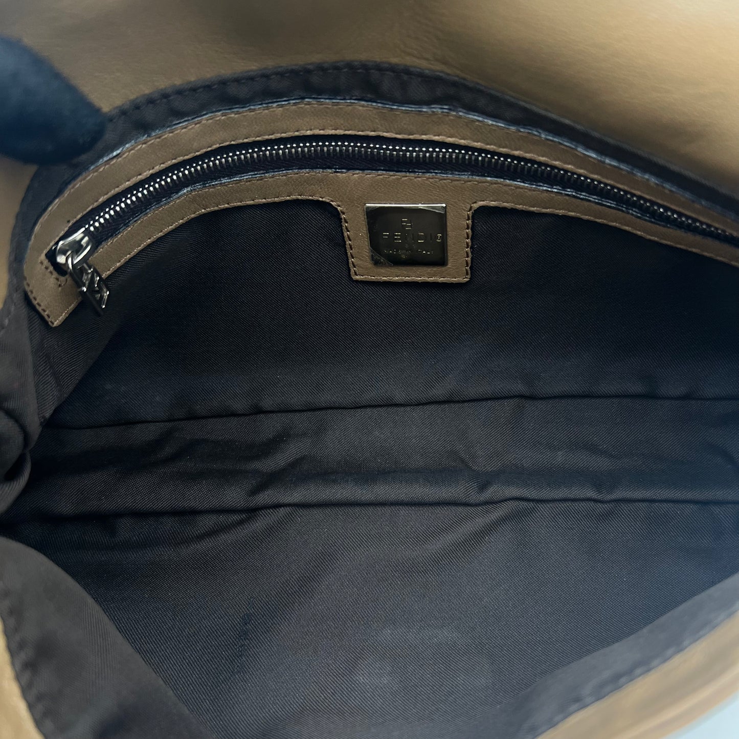 Fendi Brown Leather Baguette