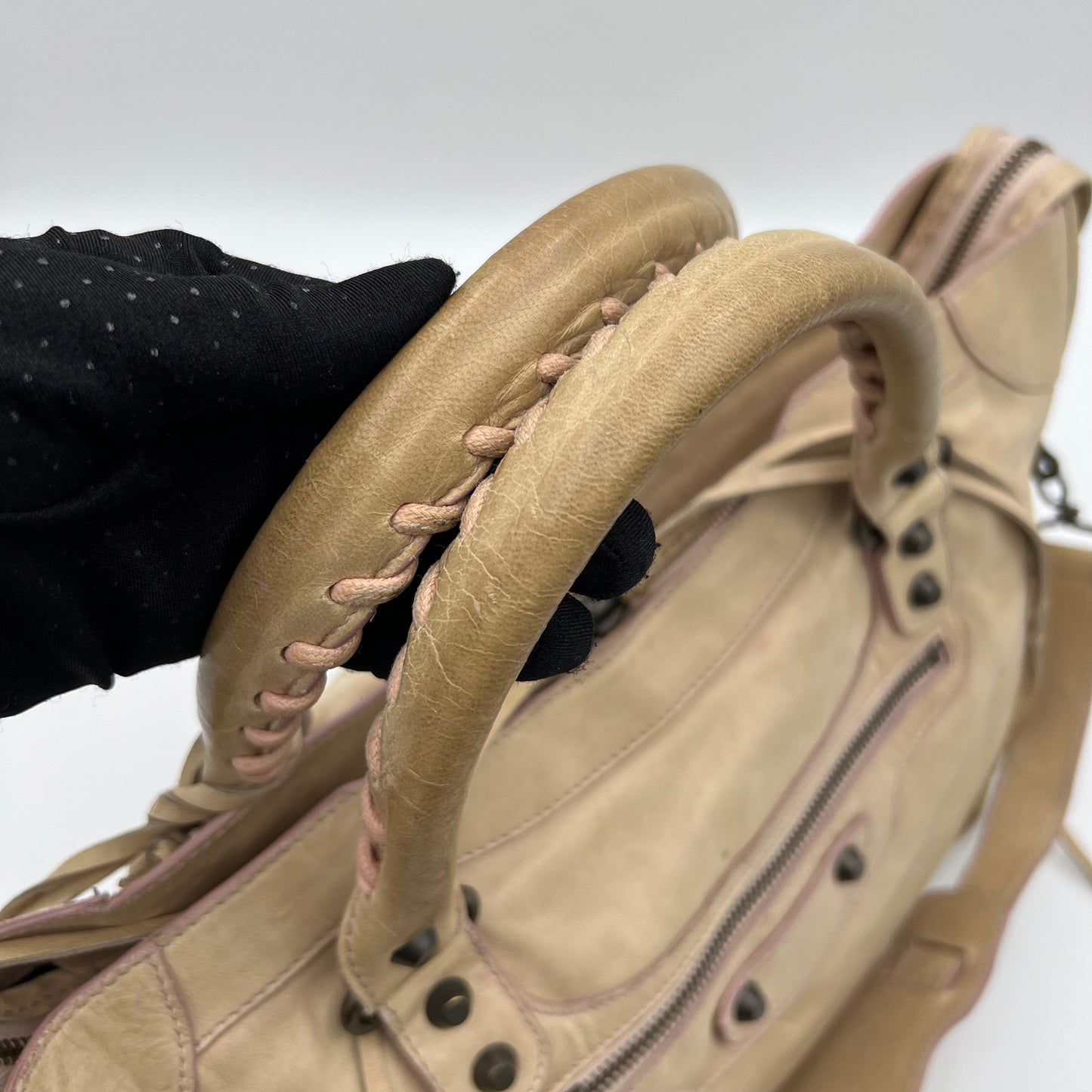 Balenciaga Beige Classic City Handbag