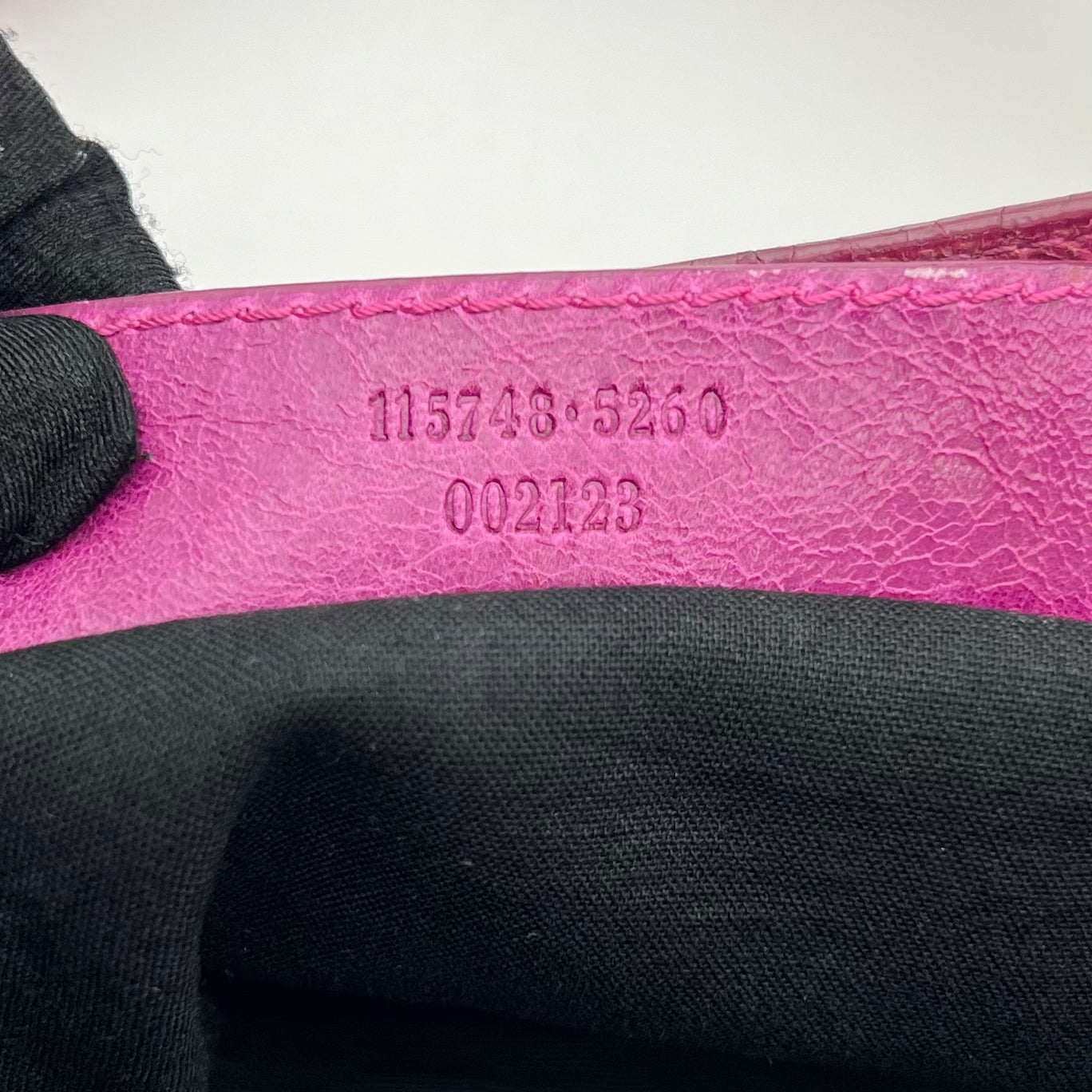 Balenciaga Pink Magenta Perforated Leather Motocross City Bag GHW