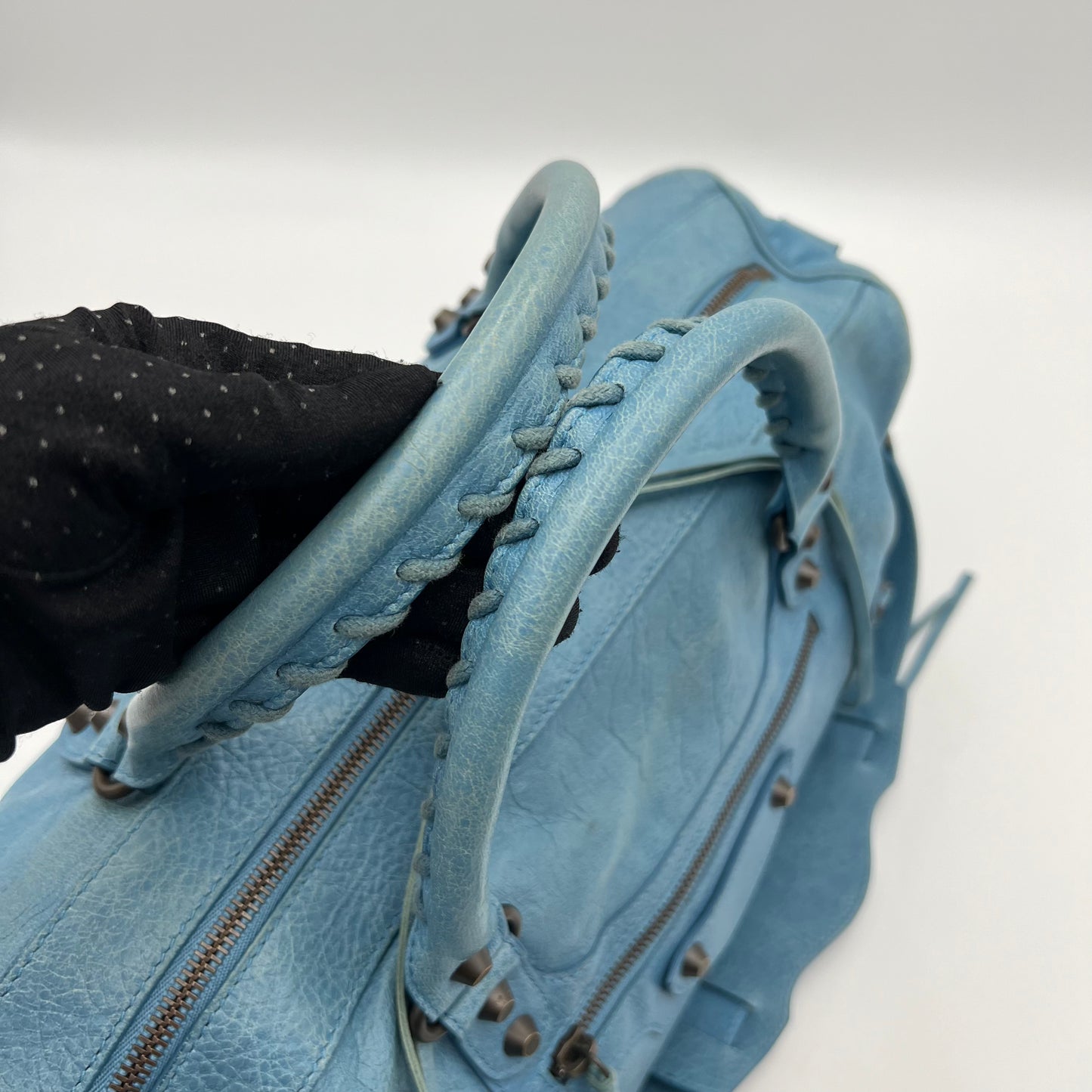Balenciaga Blue Leather Twiggy Bag