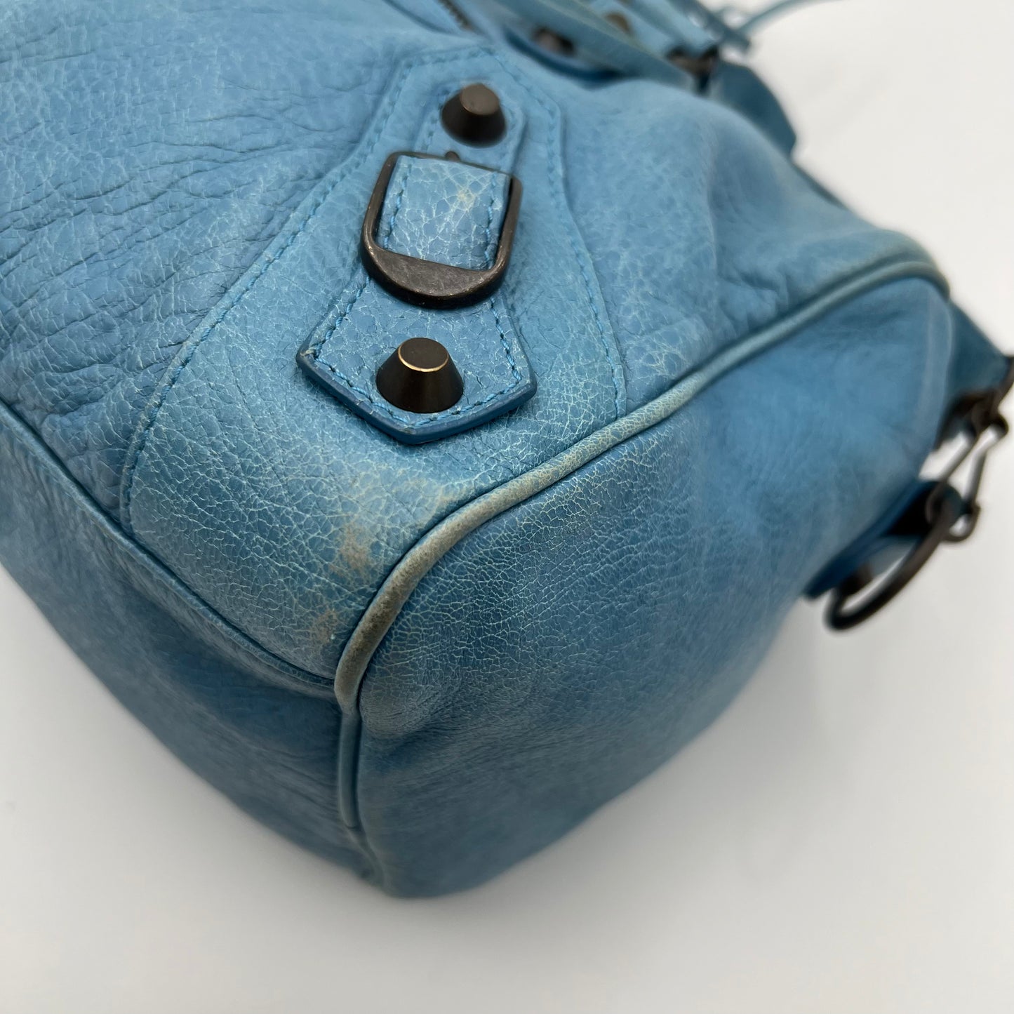 Balenciaga Blue Leather Twiggy Bag
