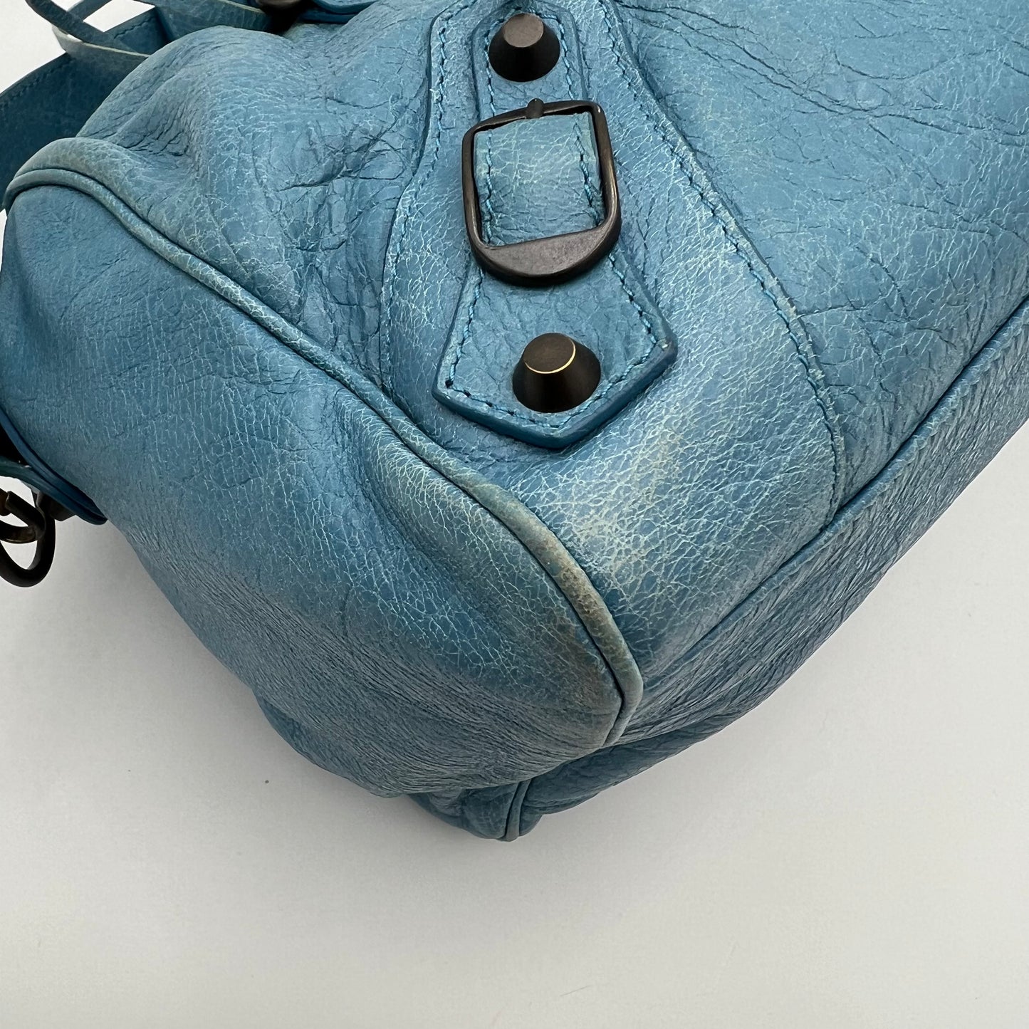 Balenciaga Blue Leather Twiggy Bag