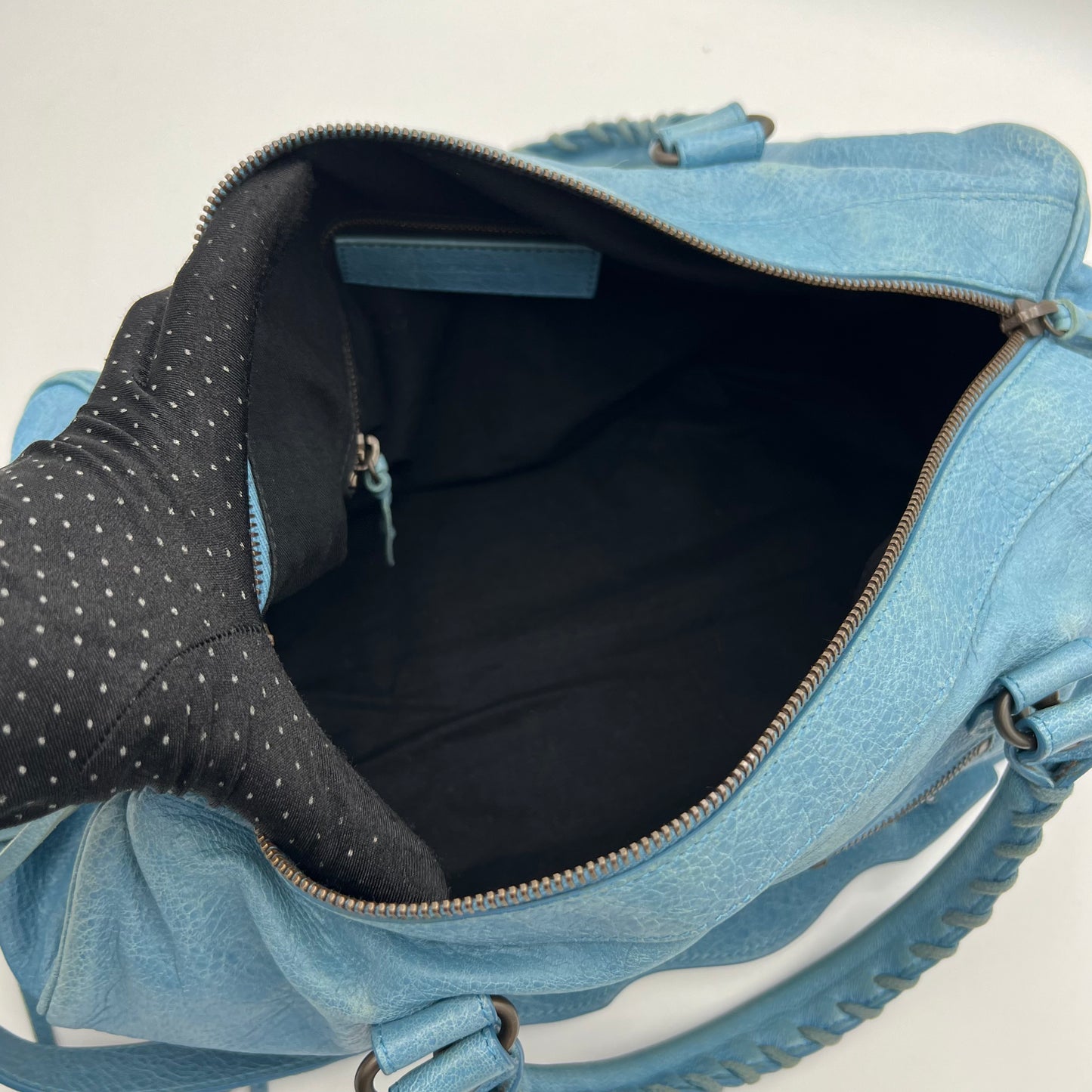 Balenciaga Blue Leather Twiggy Bag