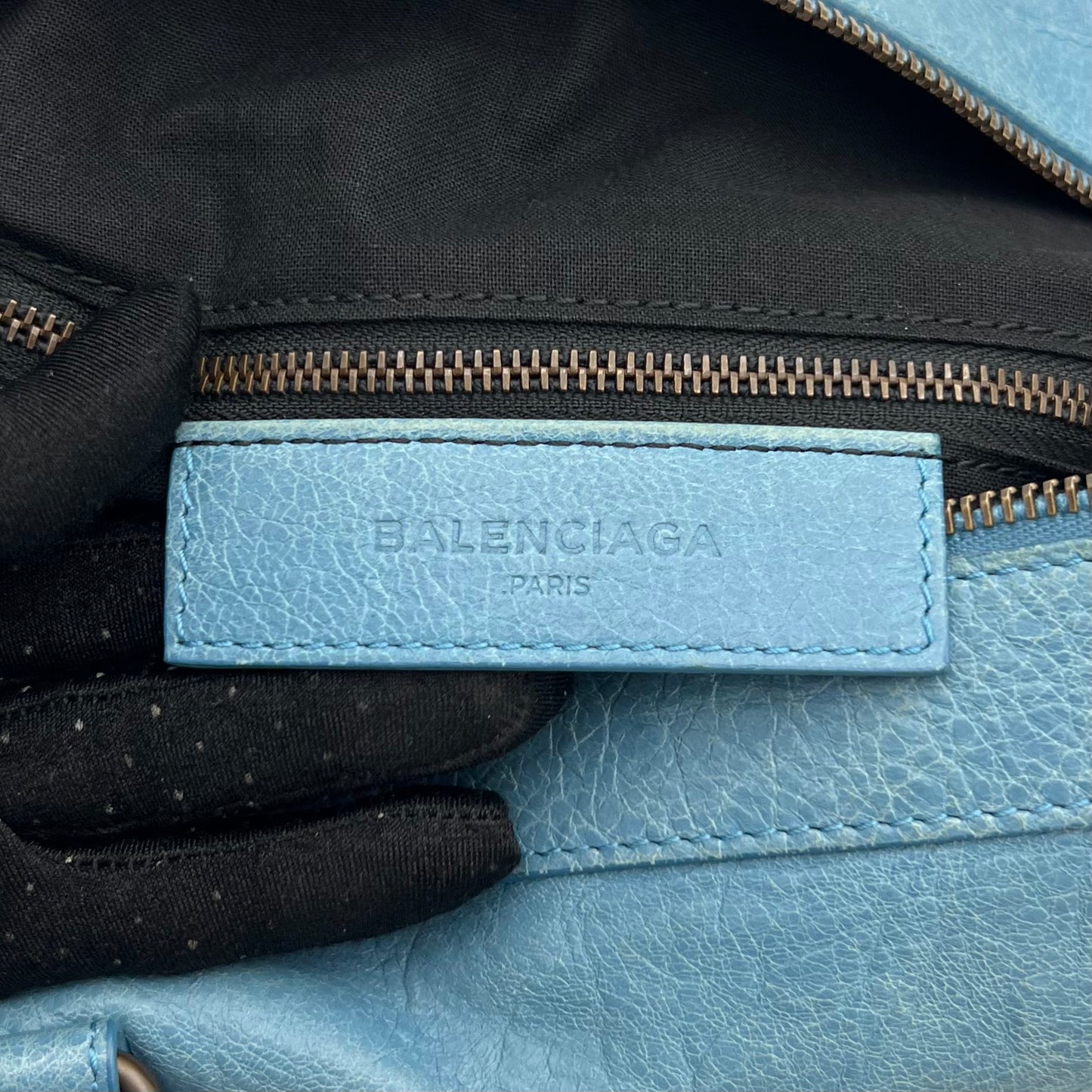 Balenciaga Blue Leather Twiggy Bag