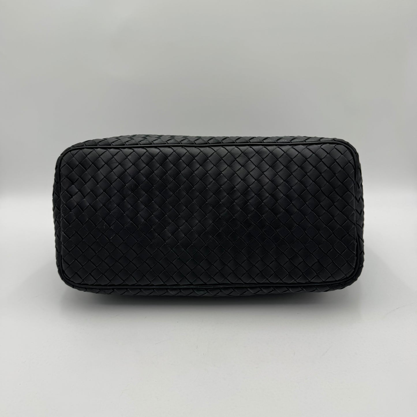 Bottega Veneta Black Intrecciato Large Hobo Shoulder