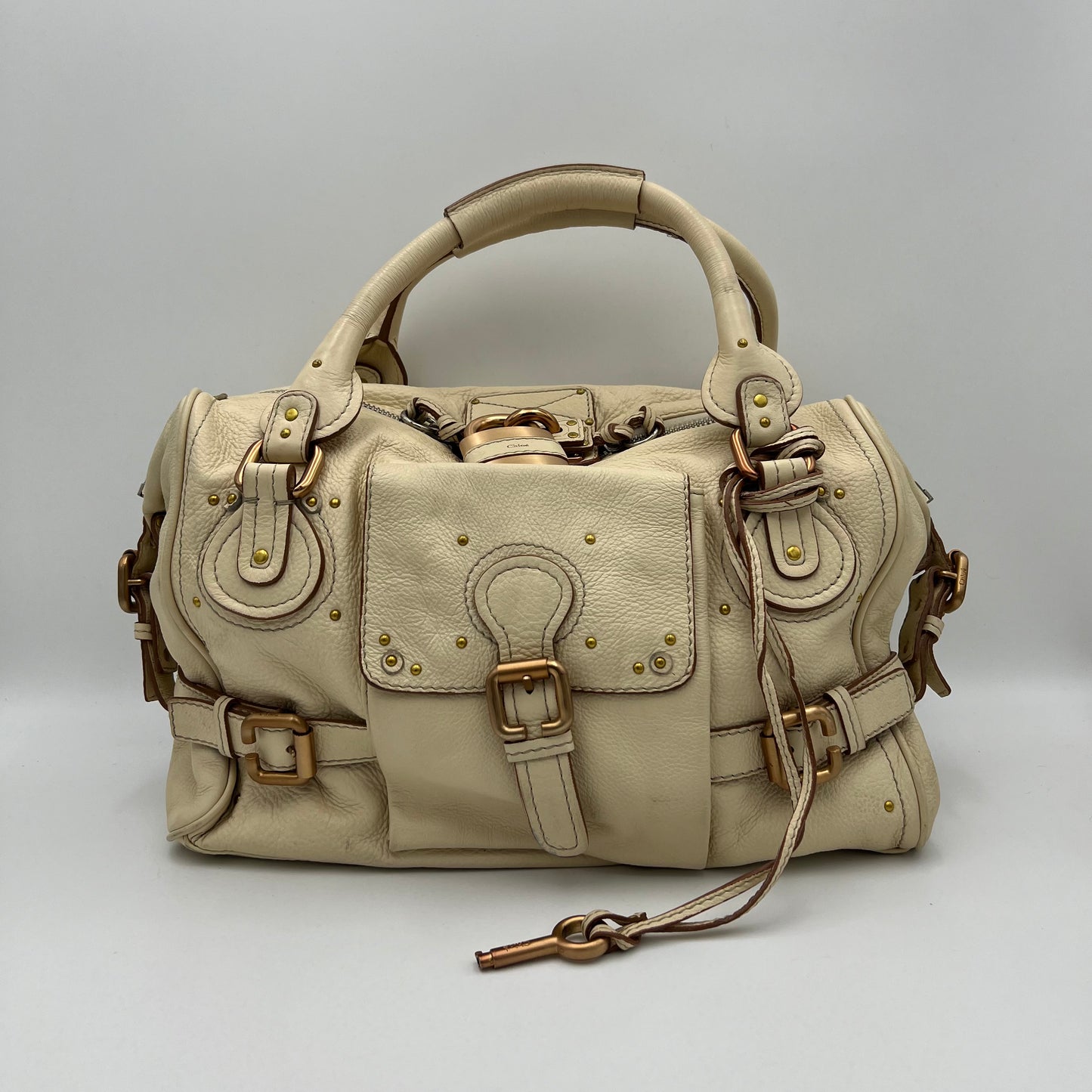 Chloe Cream Leather Paddington