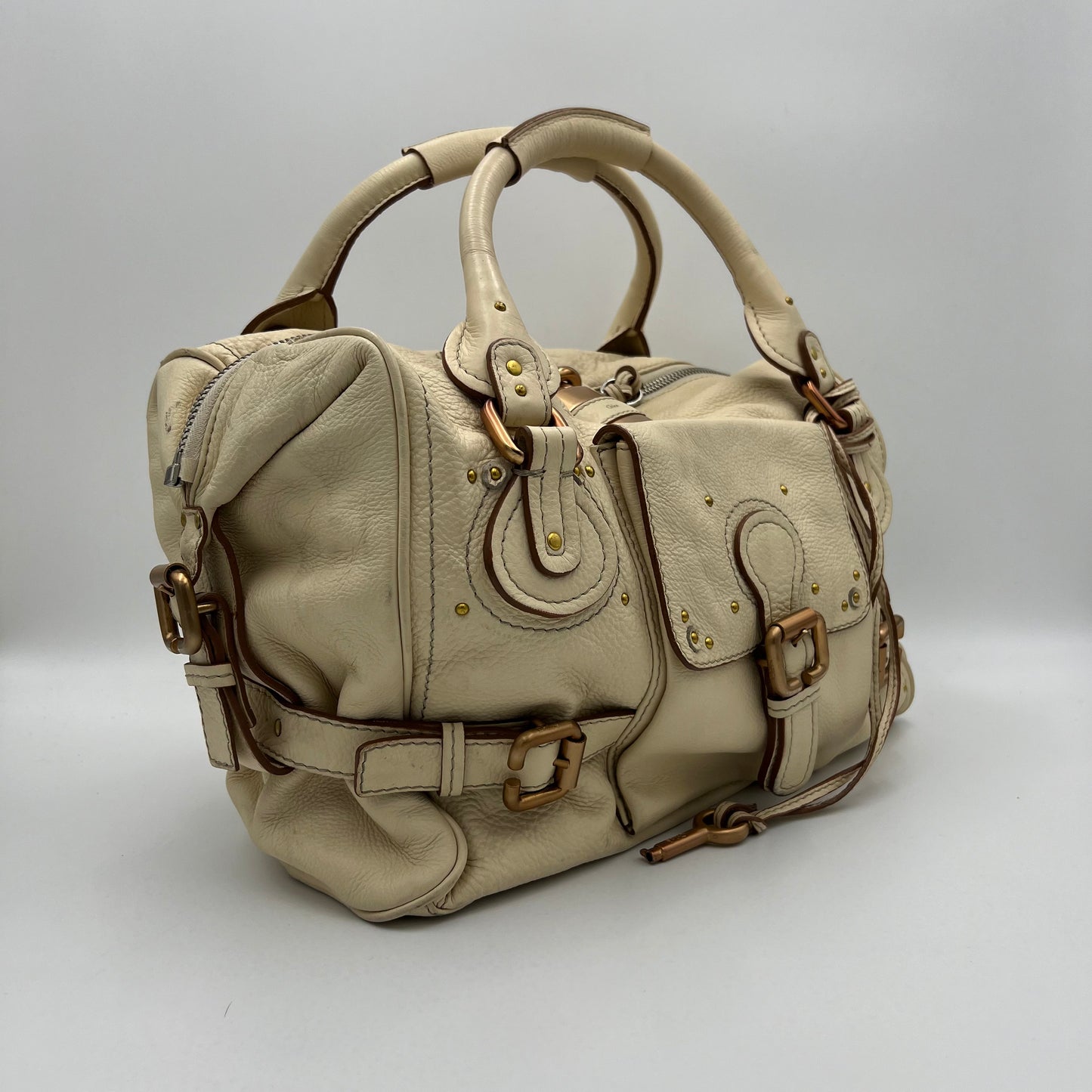 Chloe Cream Leather Paddington