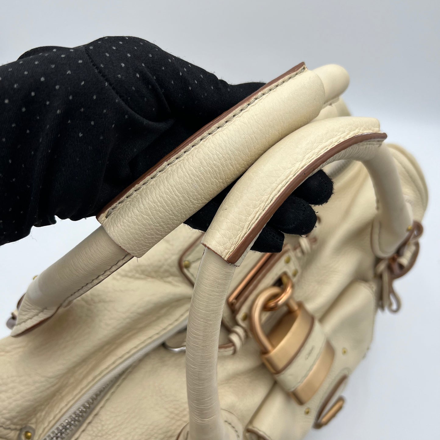 Chloe Cream Leather Paddington