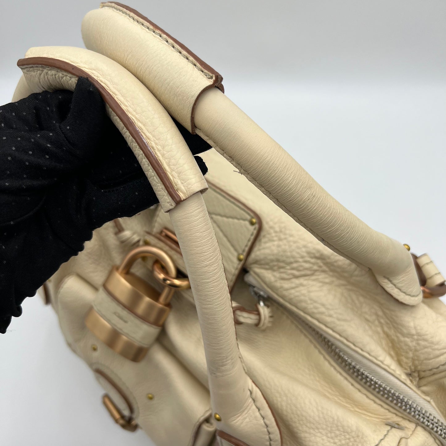 Chloe Cream Leather Paddington