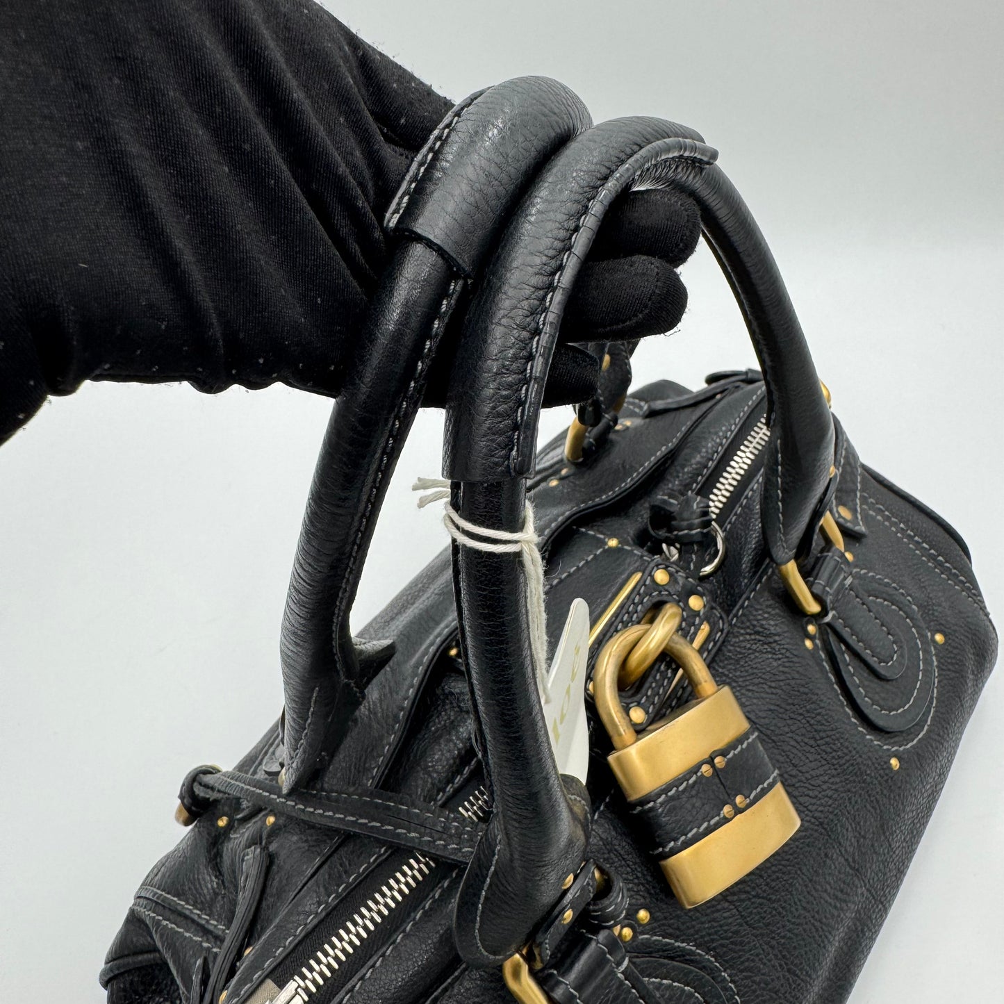 Chloe Black Leather Paddington GHW