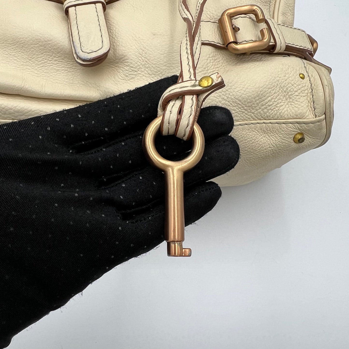 Chloe Cream Leather Paddington