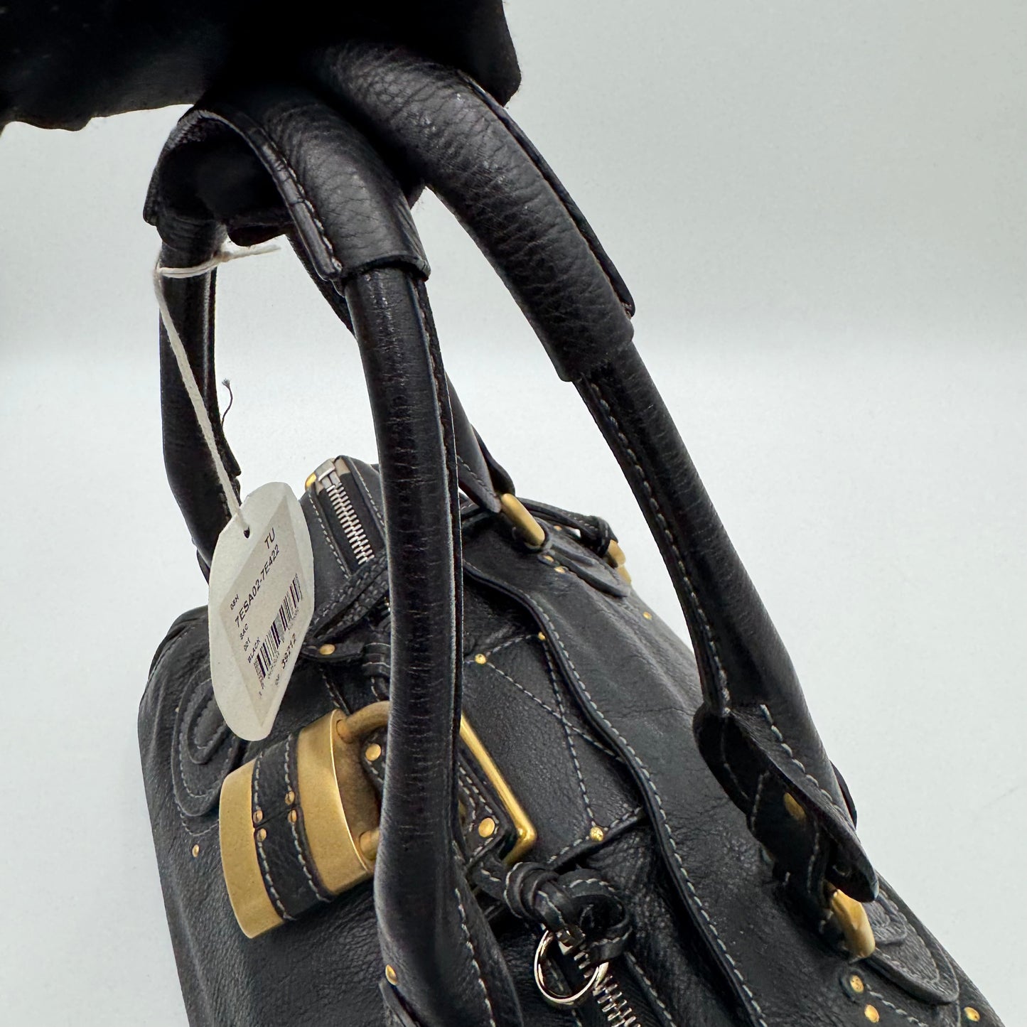 Chloe Black Leather Paddington GHW