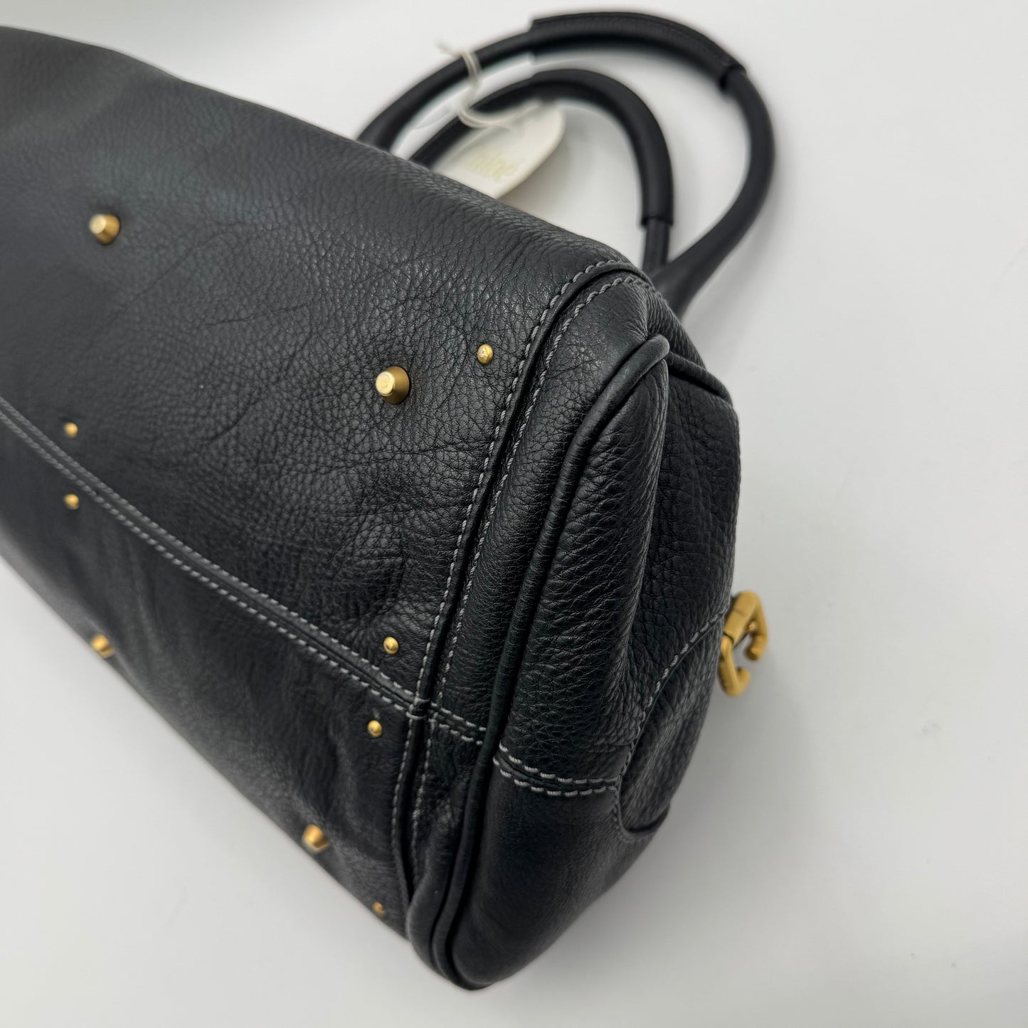 Chloe Black Leather Paddington GHW
