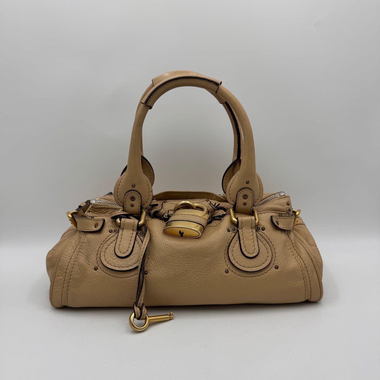 Chloe Beige Leather Paddington