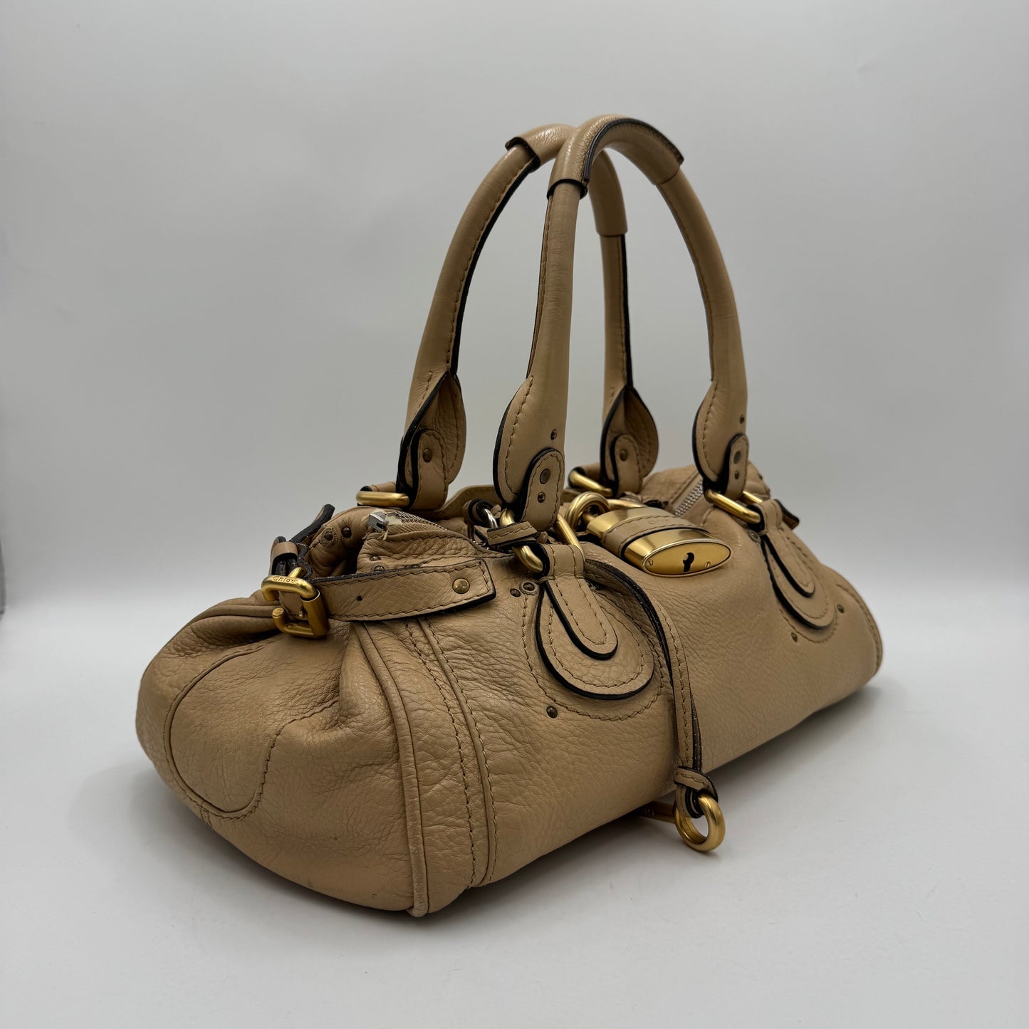 Chloe Beige Leather Paddington