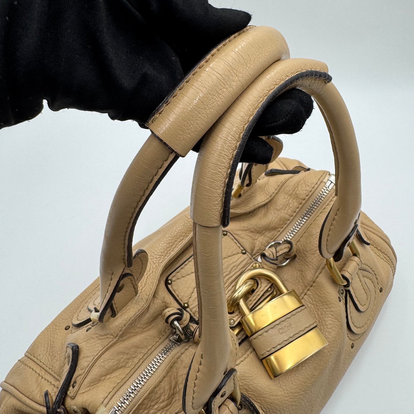 Chloe Beige Leather Paddington