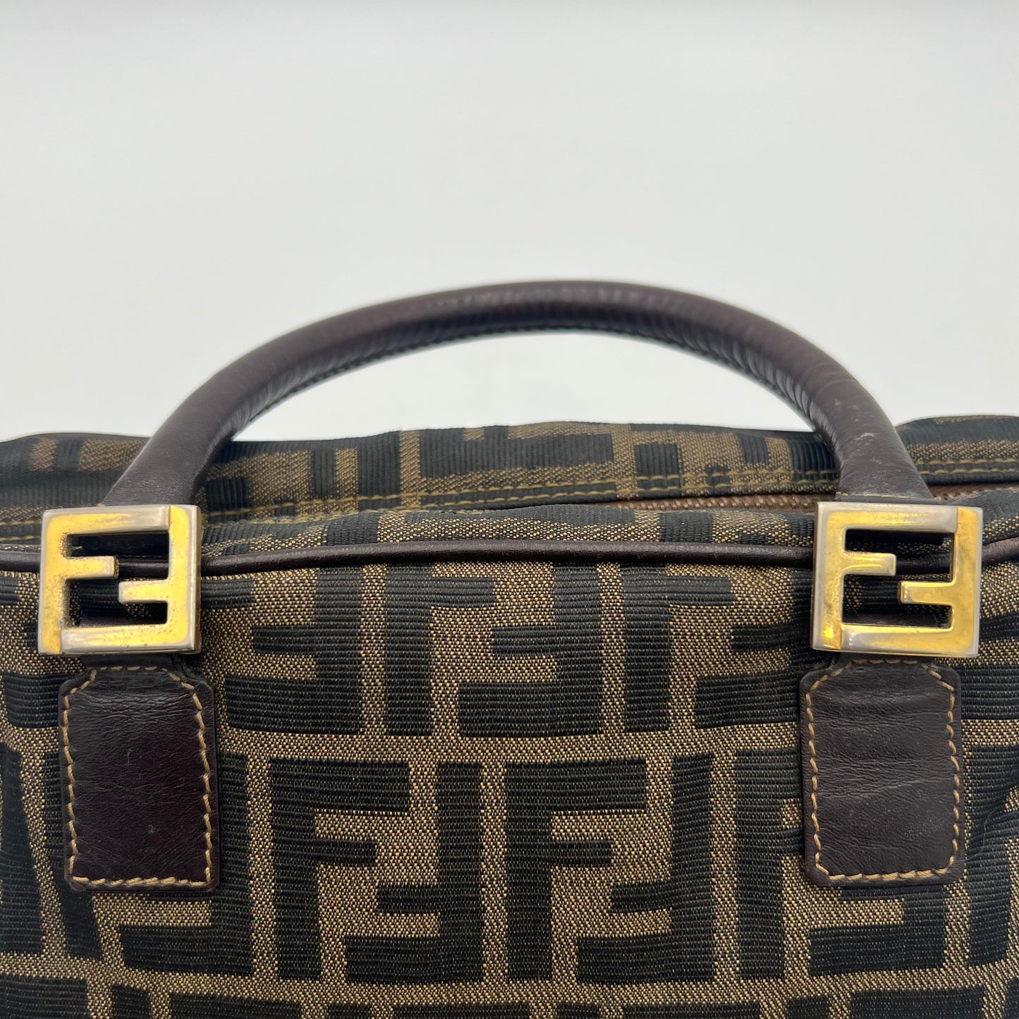Fendi Tobacco Zucca FF Handbag