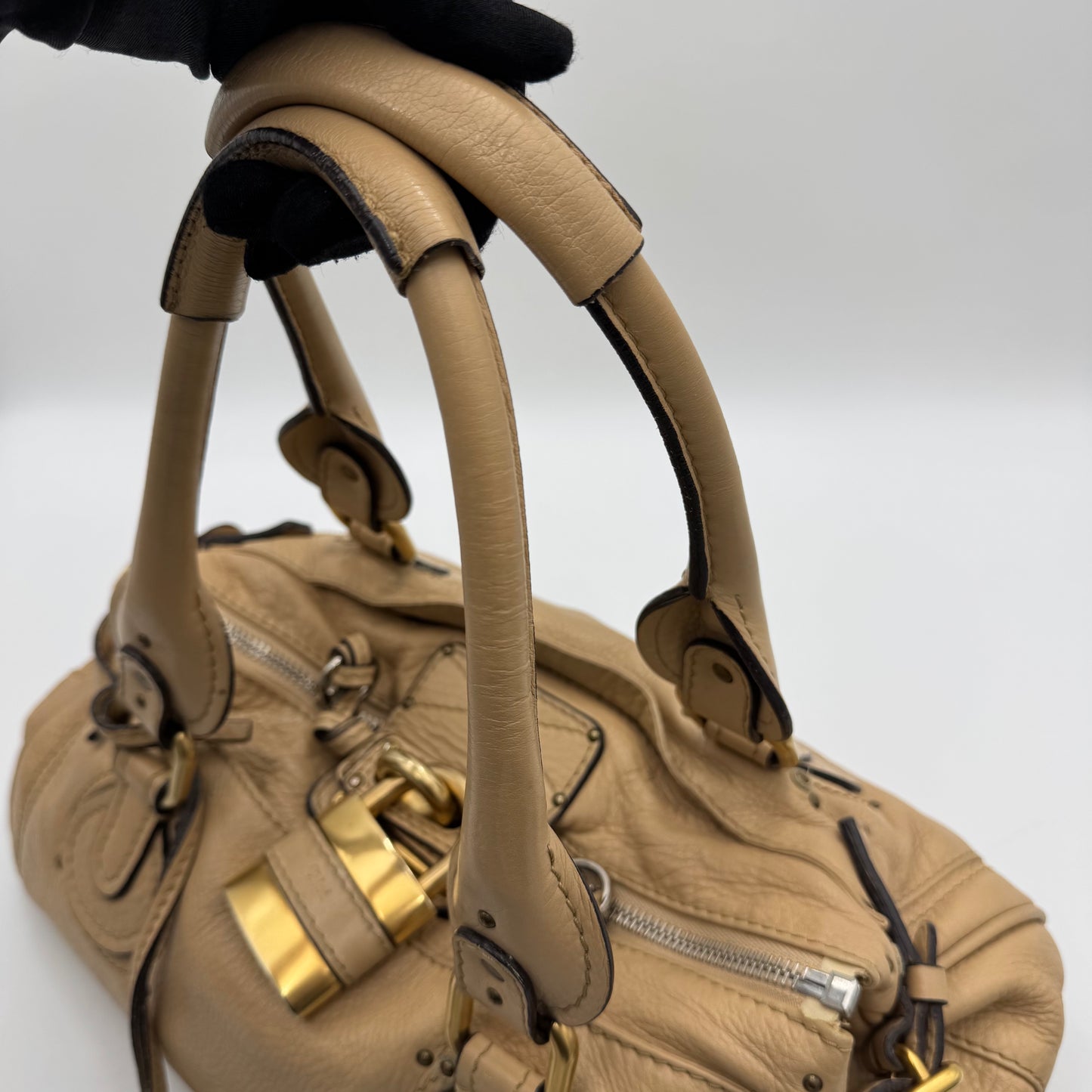 Chloe Beige Leather Paddington