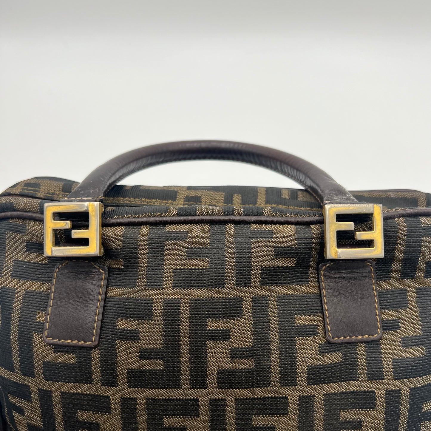 Fendi Tobacco Zucca FF Handbag