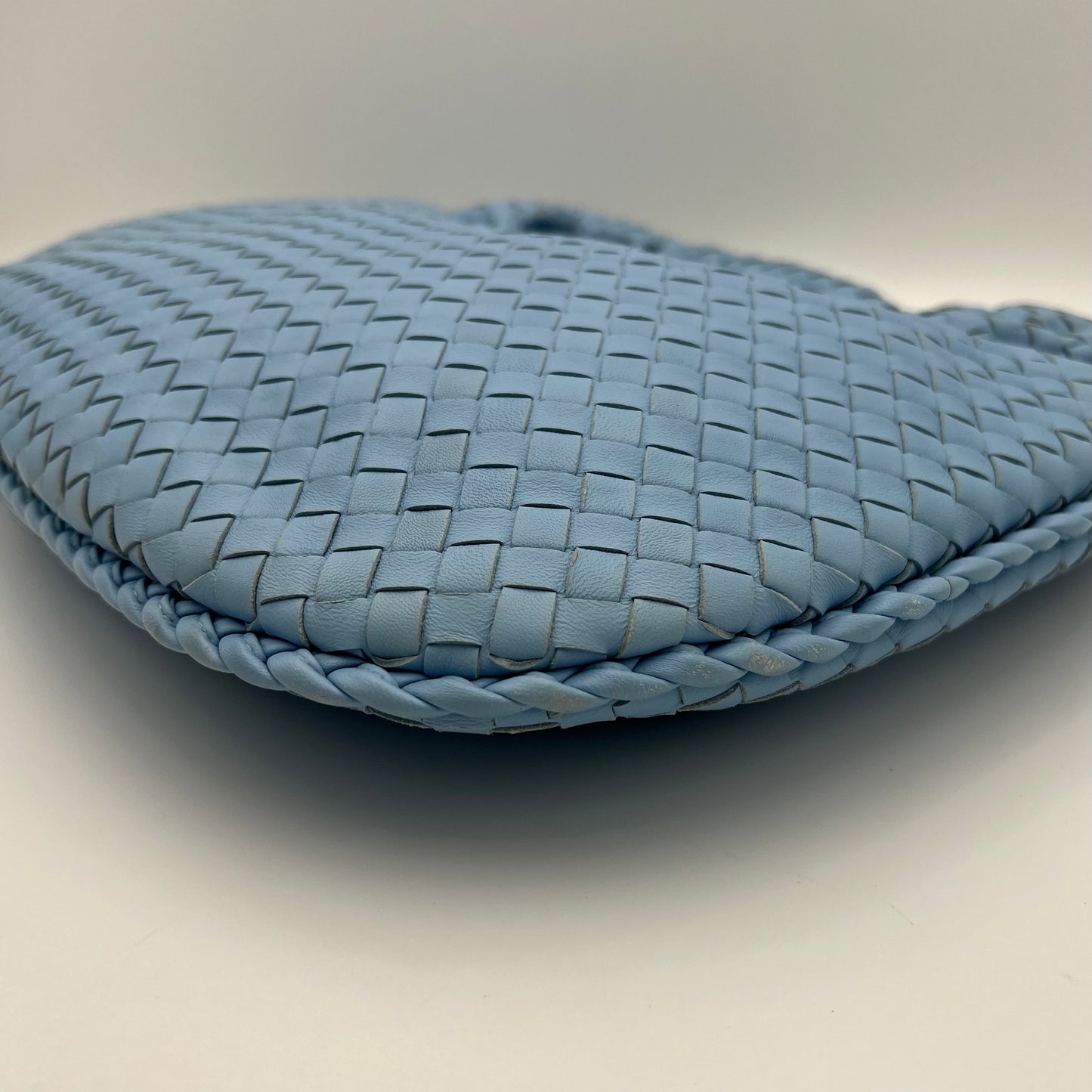 Bottega Veneta Light Blue Intrecciato Large Hobo Bag