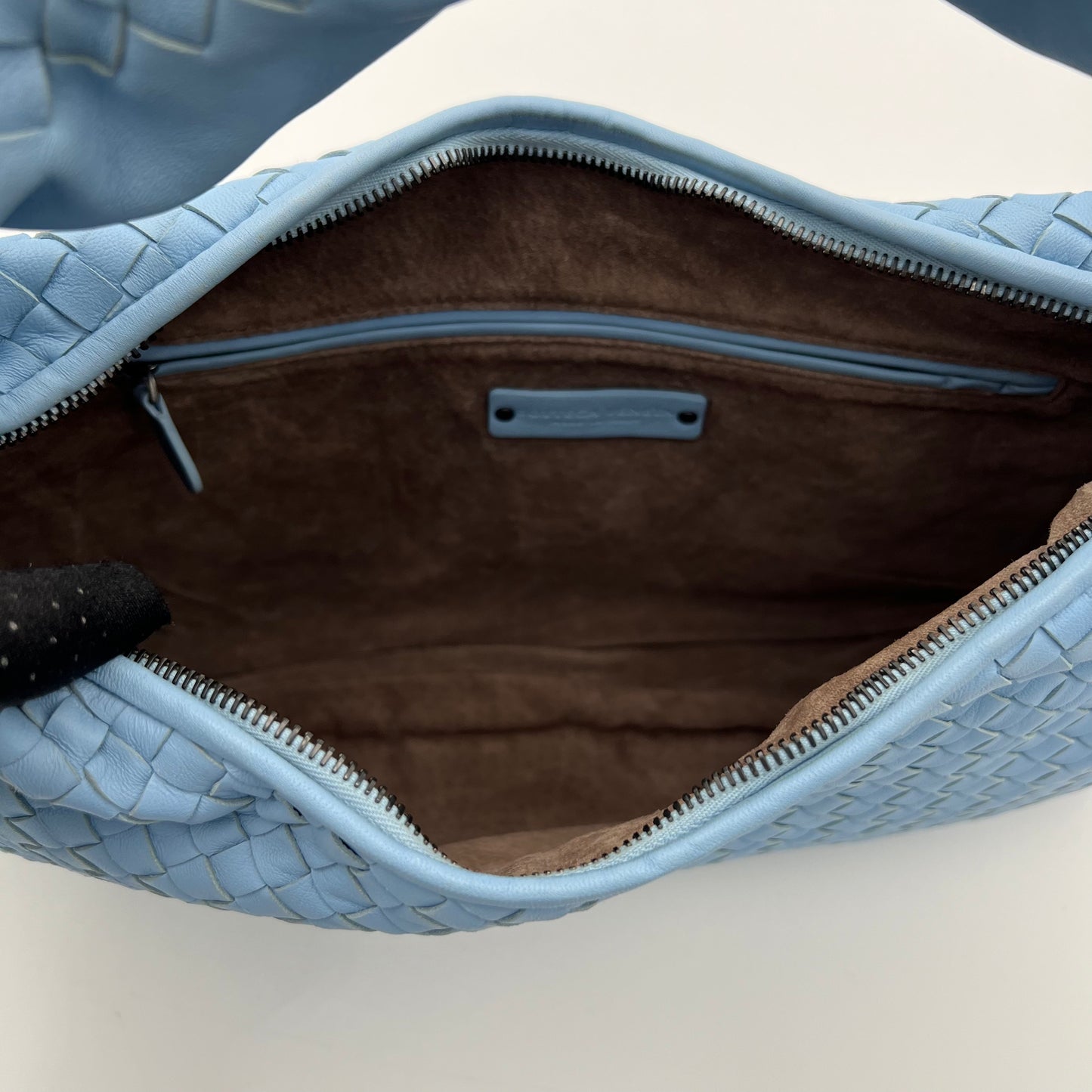 Bottega Veneta Light Blue Intrecciato Large Hobo Bag