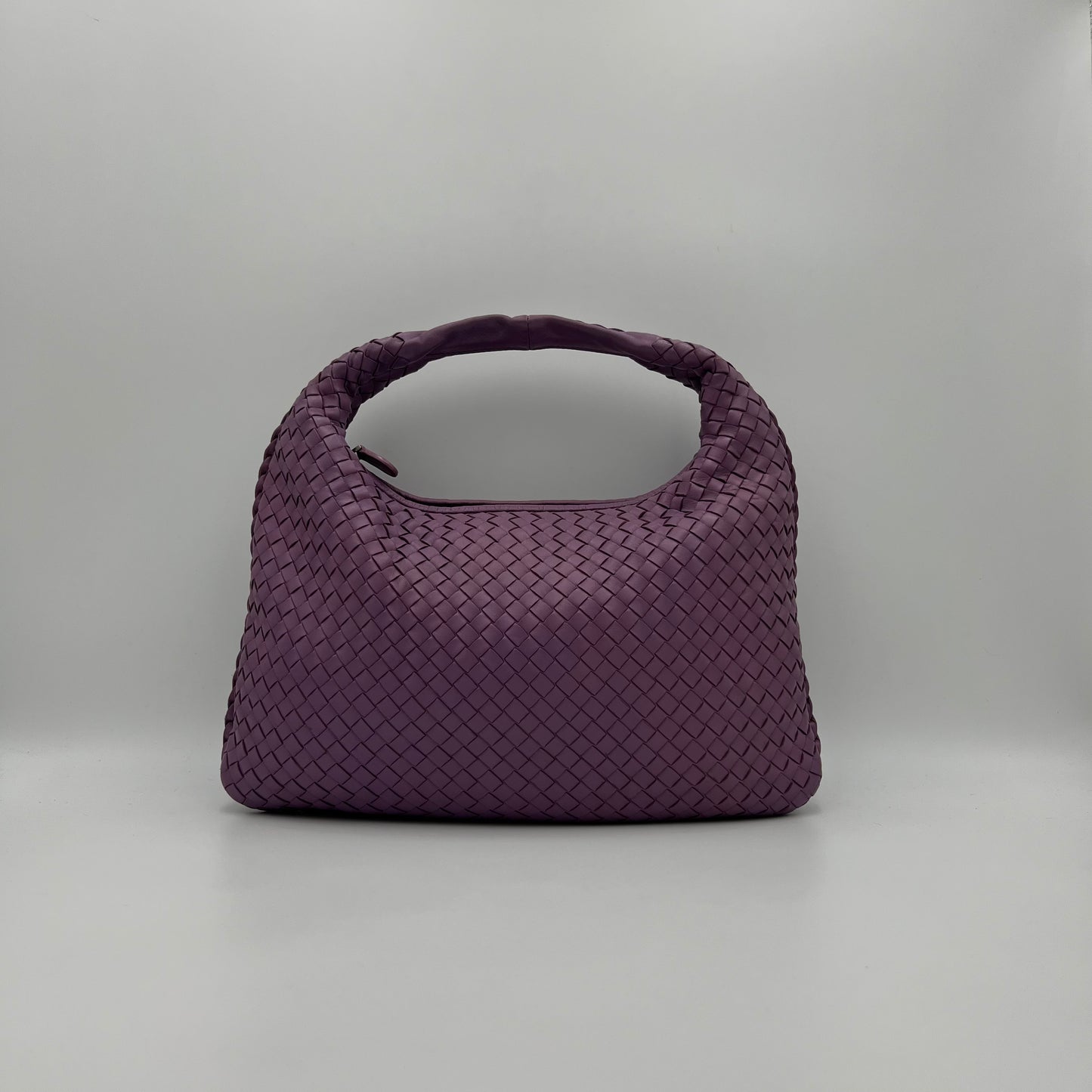 Bottega Veneta Purple Intrecciato Hobo Bag