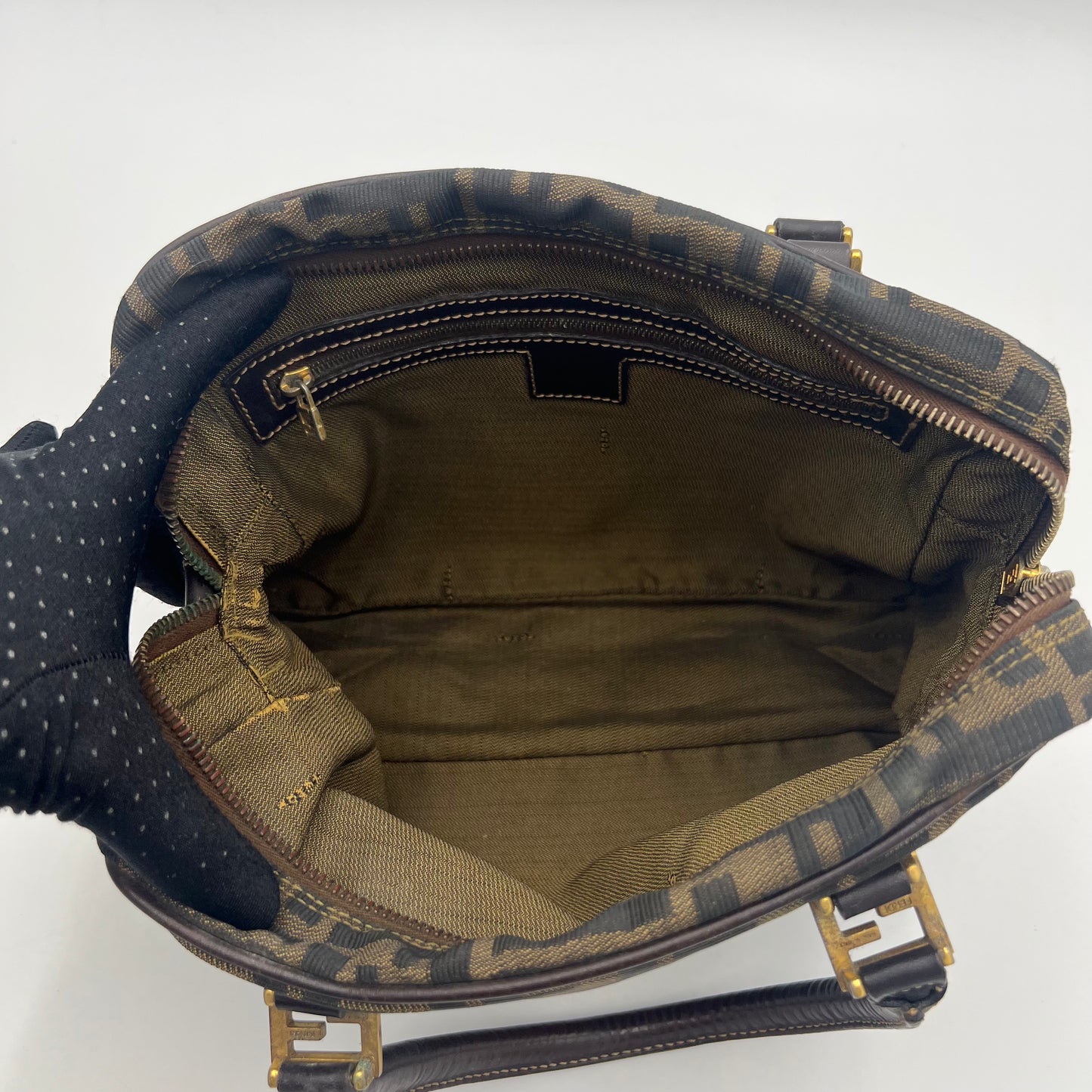 Fendi Tobacco Zucca FF Handbag