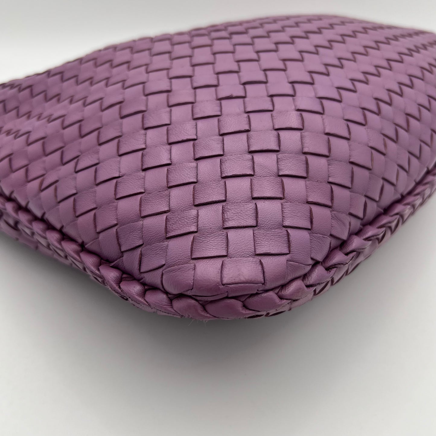 Bottega Veneta Purple Intrecciato Hobo Bag