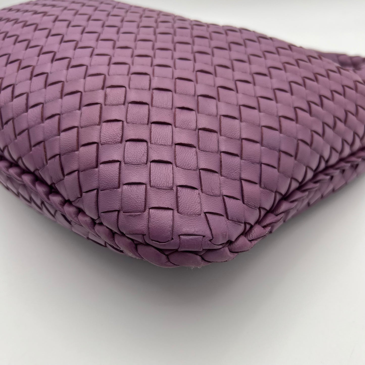 Bottega Veneta Purple Intrecciato Hobo Bag