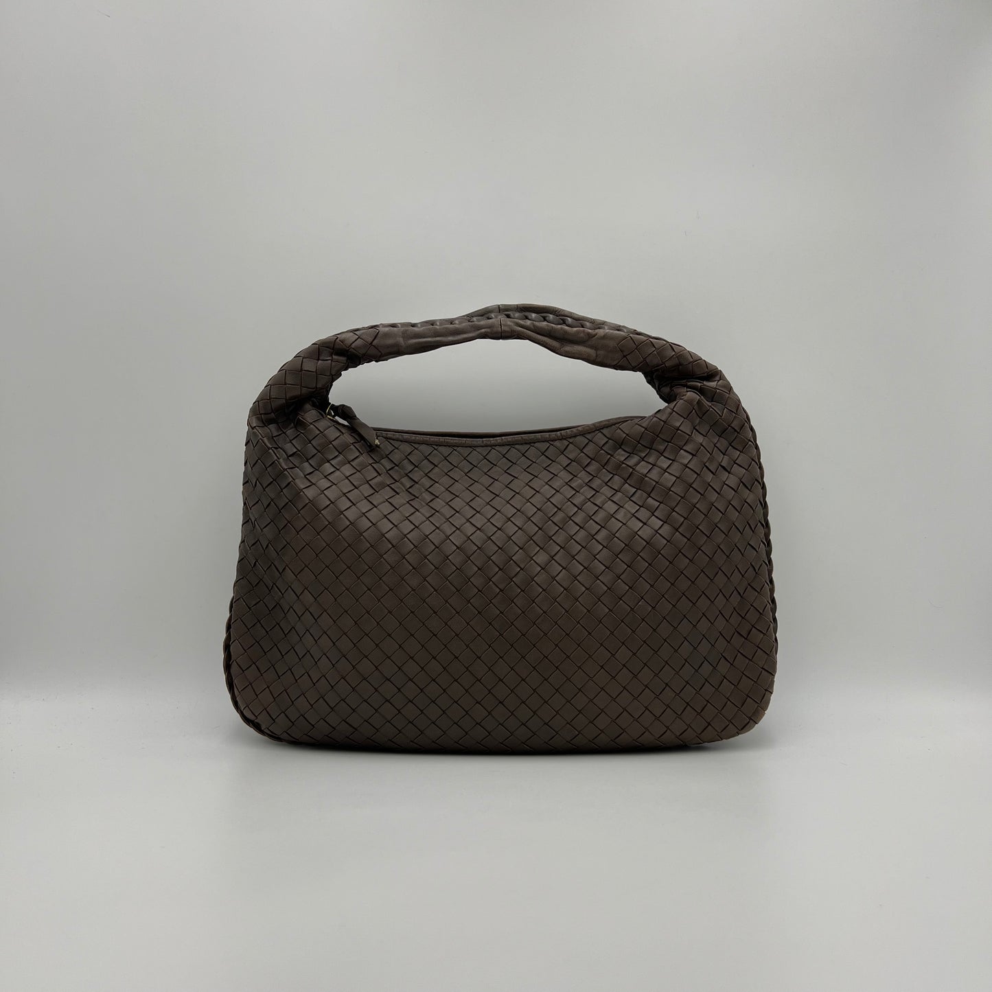 Bottega Veneta Taupe Brown Intrecciato Hobo Bag