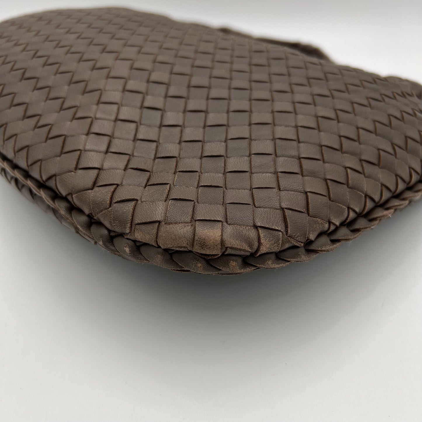 Bottega Veneta Taupe Brown Intrecciato Hobo Bag